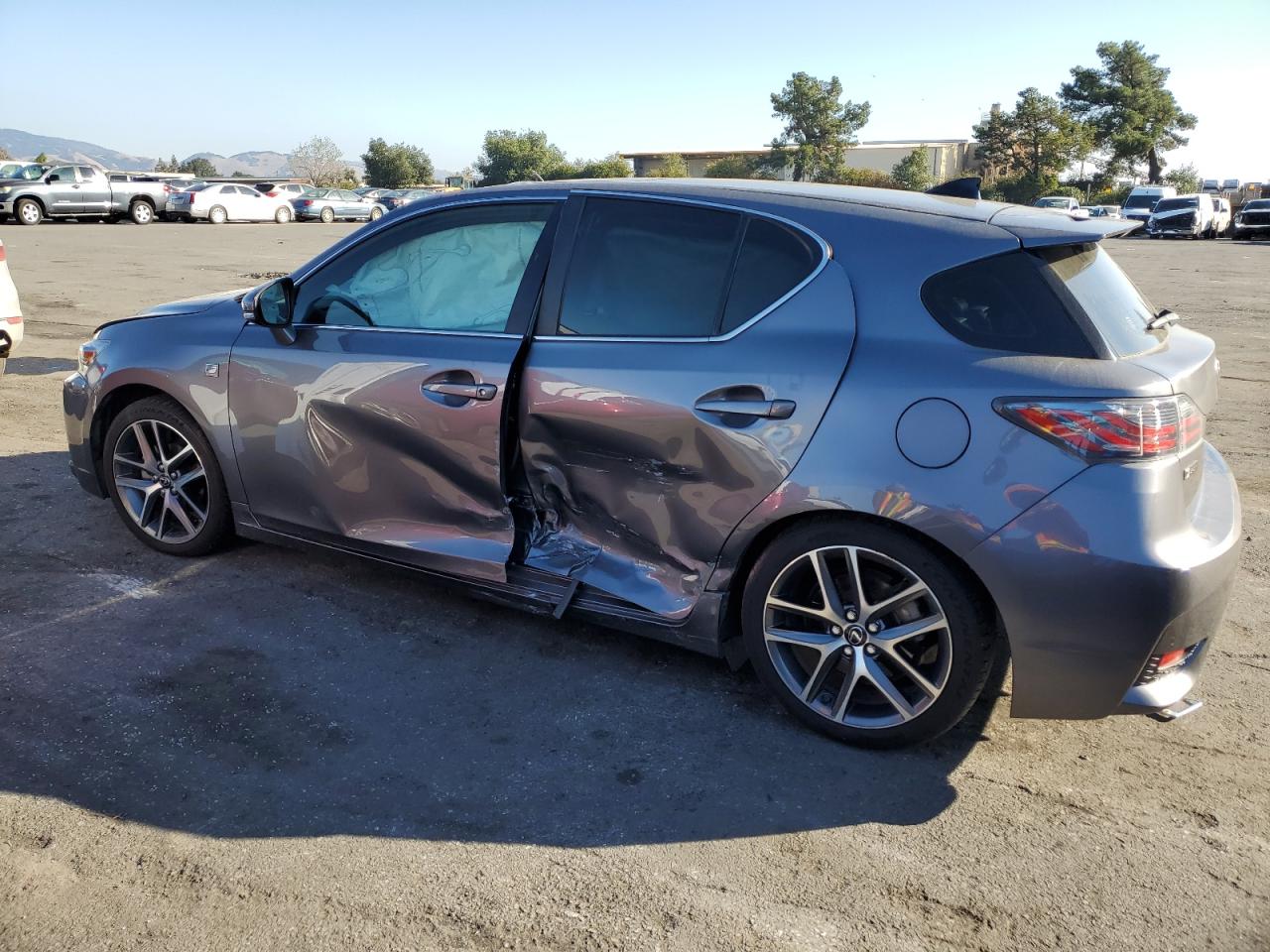 2015 Lexus Ct 200 Gray vin: JTHKD5BH0F2219677