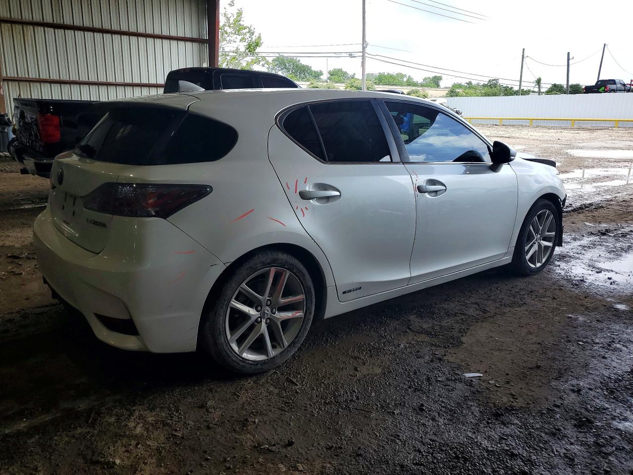 2015 Lexus Ct 200 White vin: JTHKD5BH0F2231408