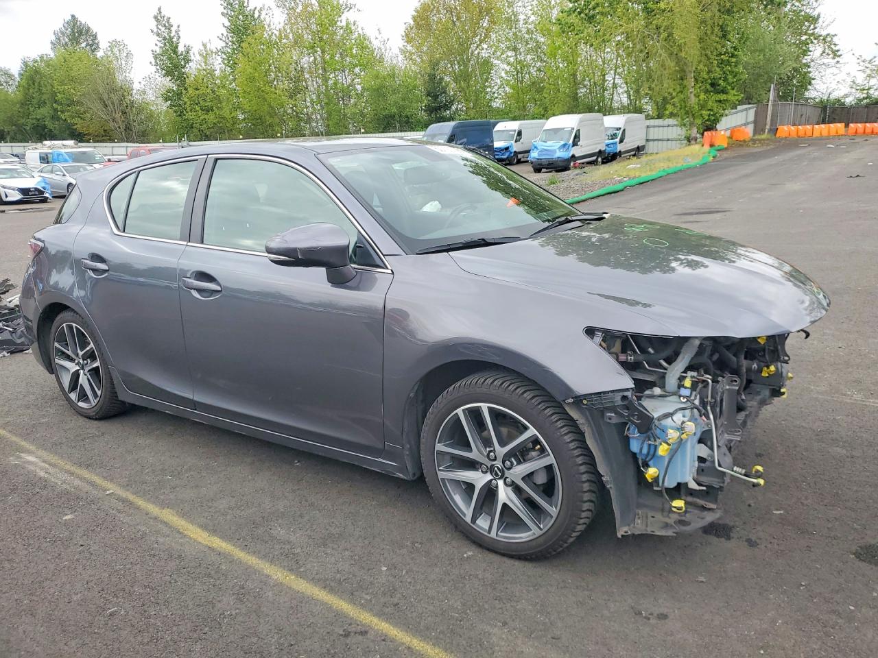 2016 Lexus Ct 200 Gray vin: JTHKD5BH0G2261588