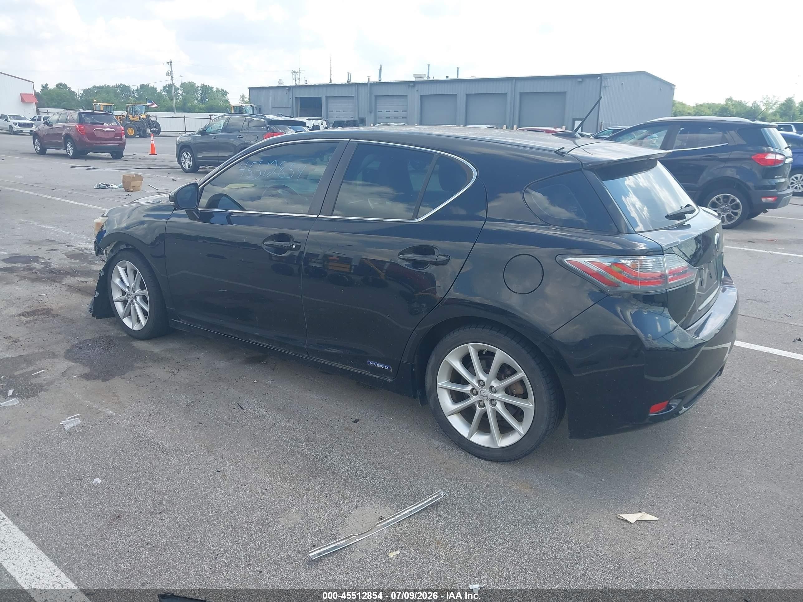 2011 Lexus Ct 200h   Black vin: JTHKD5BH1B2001869