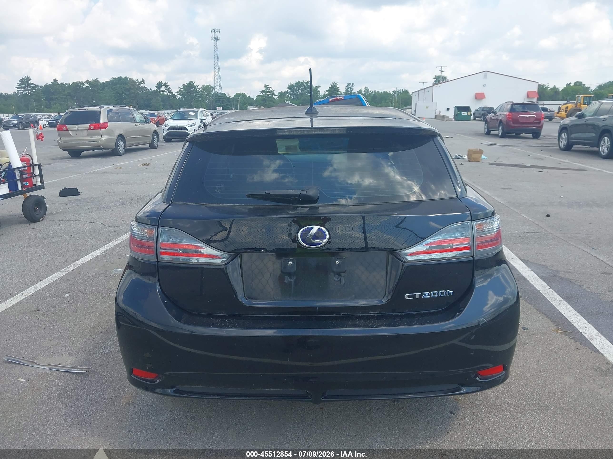 2011 Lexus Ct 200h   Black vin: JTHKD5BH1B2001869