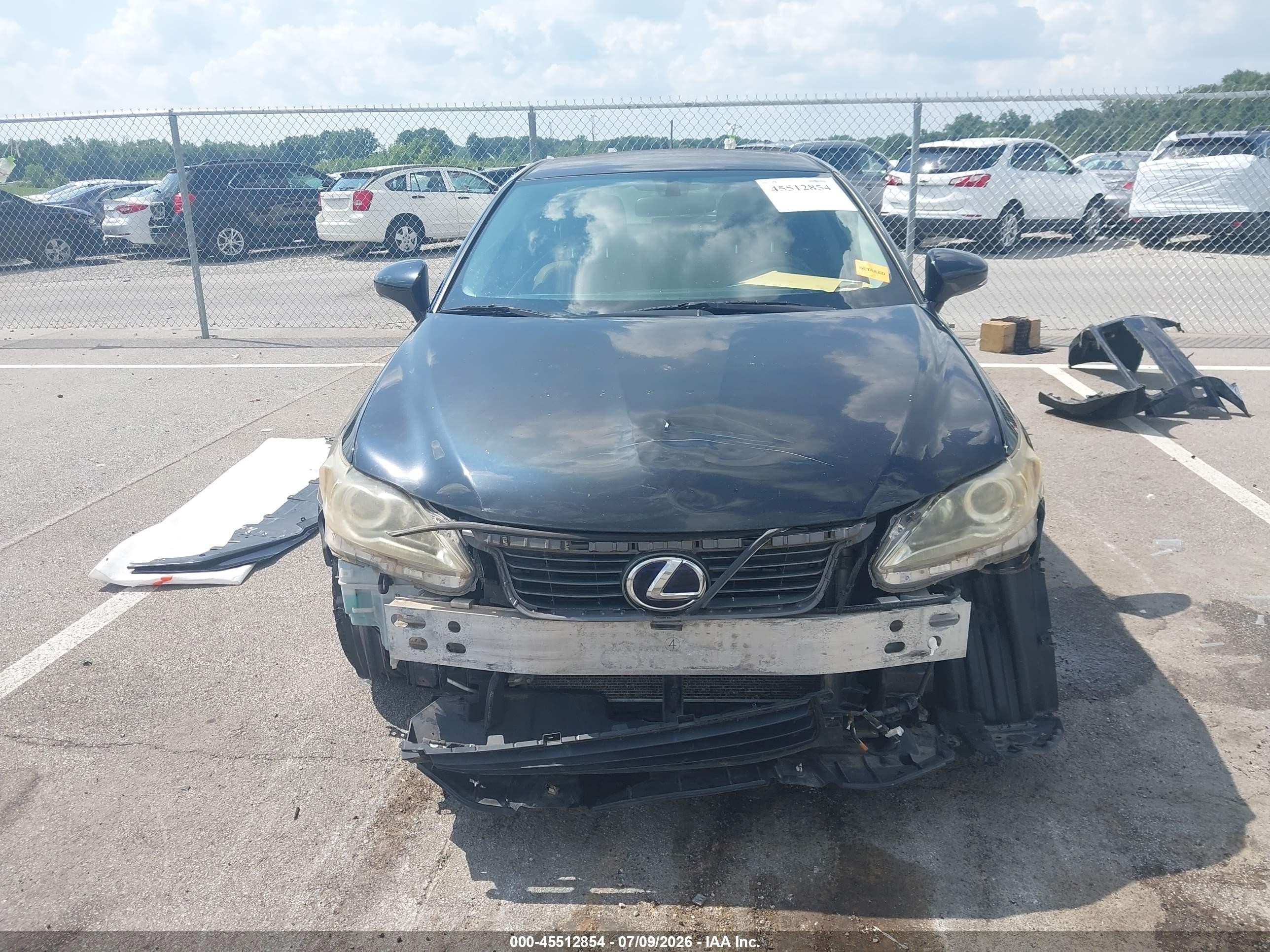 2011 Lexus Ct 200h   Black vin: JTHKD5BH1B2001869