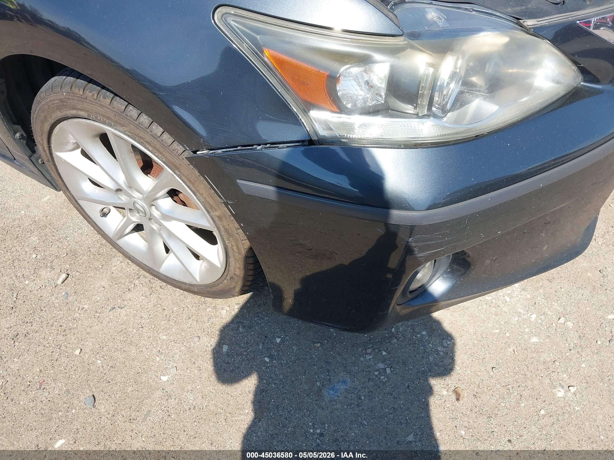 2011 Lexus Ct 200h Premium Серый vin: JTHKD5BH1B2030398