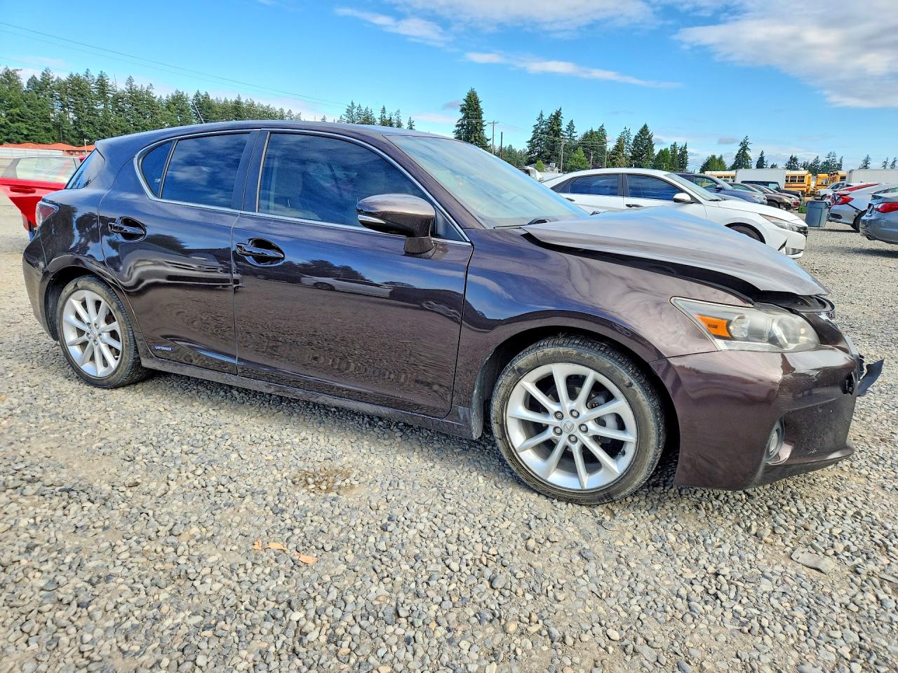 2012 Lexus Ct 200 Коричневый vin: JTHKD5BH1C2059319