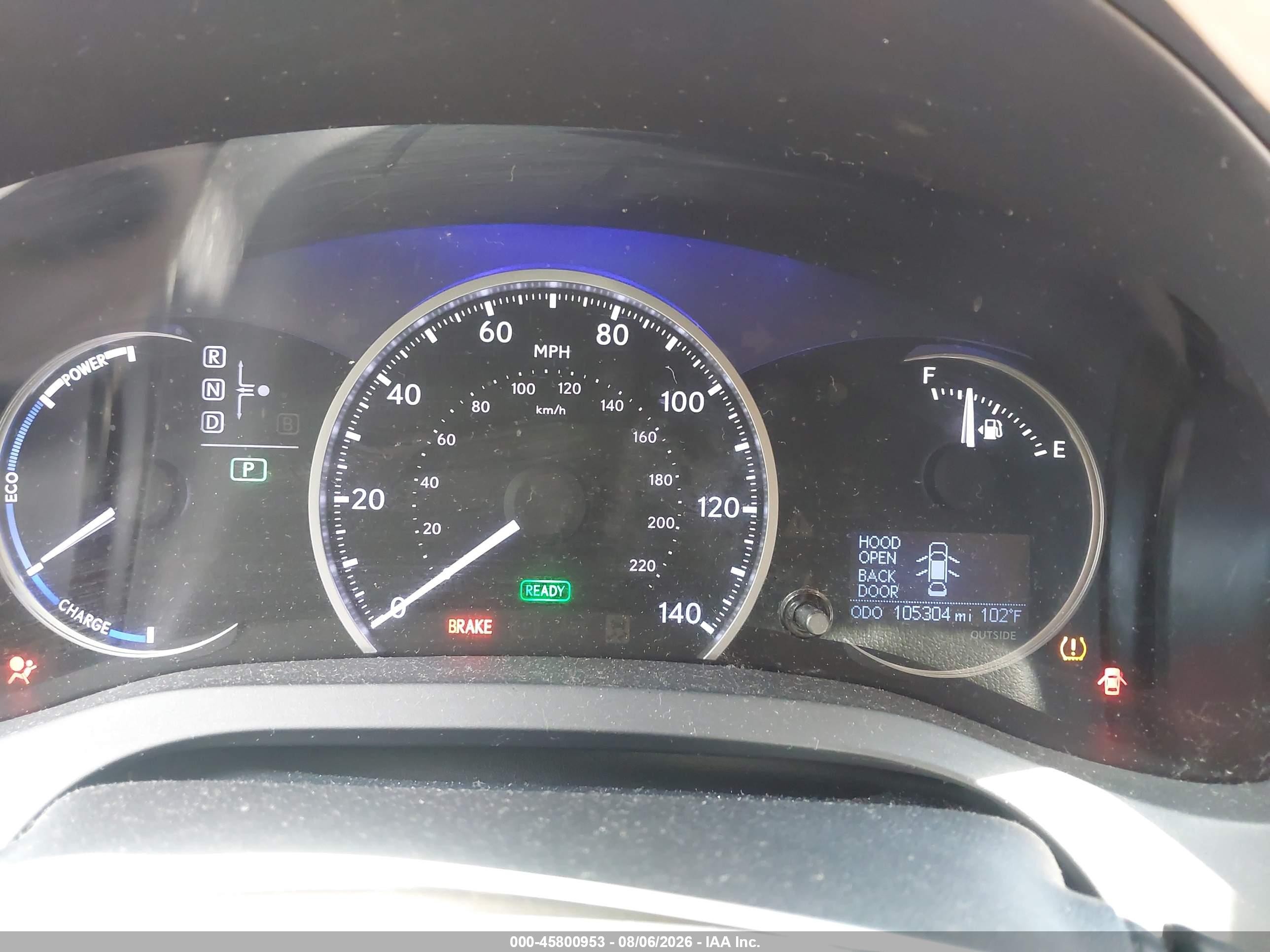 2012 Lexus Ct 200h Premium Red vin: JTHKD5BH1C2060423