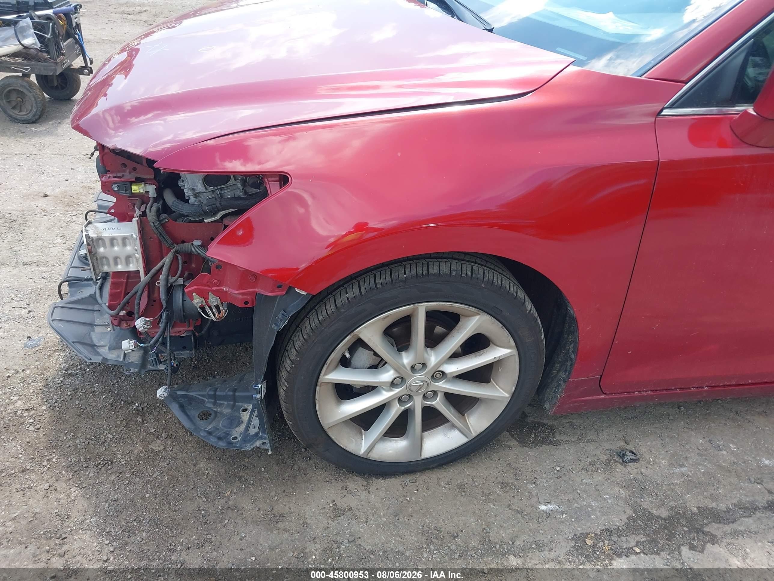 2012 Lexus Ct 200h Premium Red vin: JTHKD5BH1C2060423