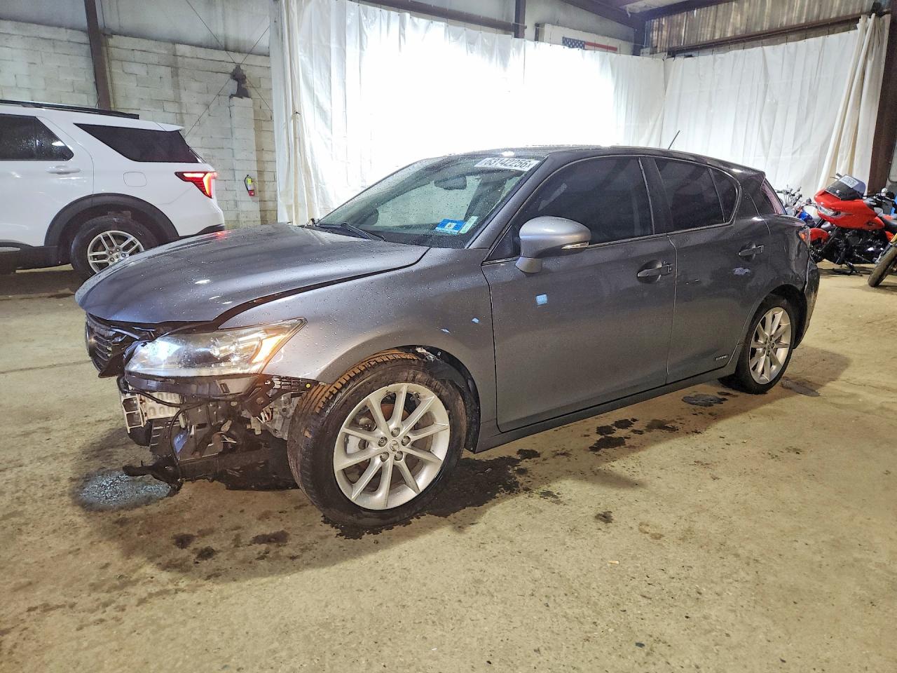 2012 Lexus Ct 200 Gray vin: JTHKD5BH1C2063001