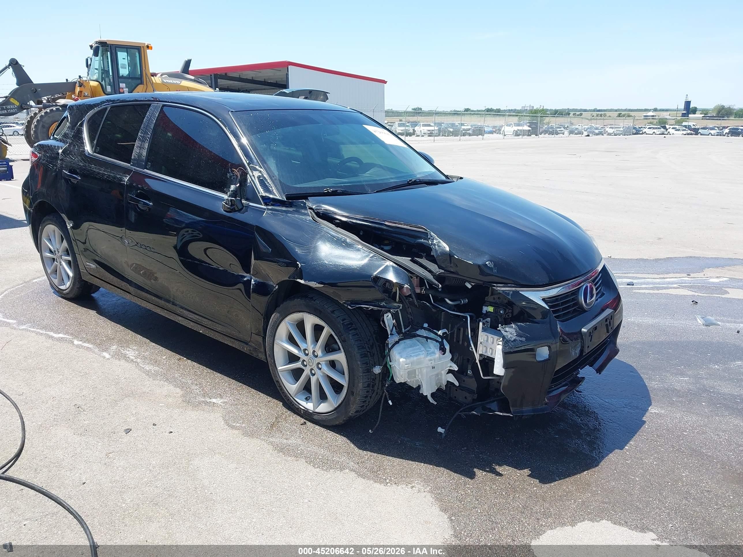 2012 Lexus Ct 200h Premium Black vin: JTHKD5BH1C2072295
