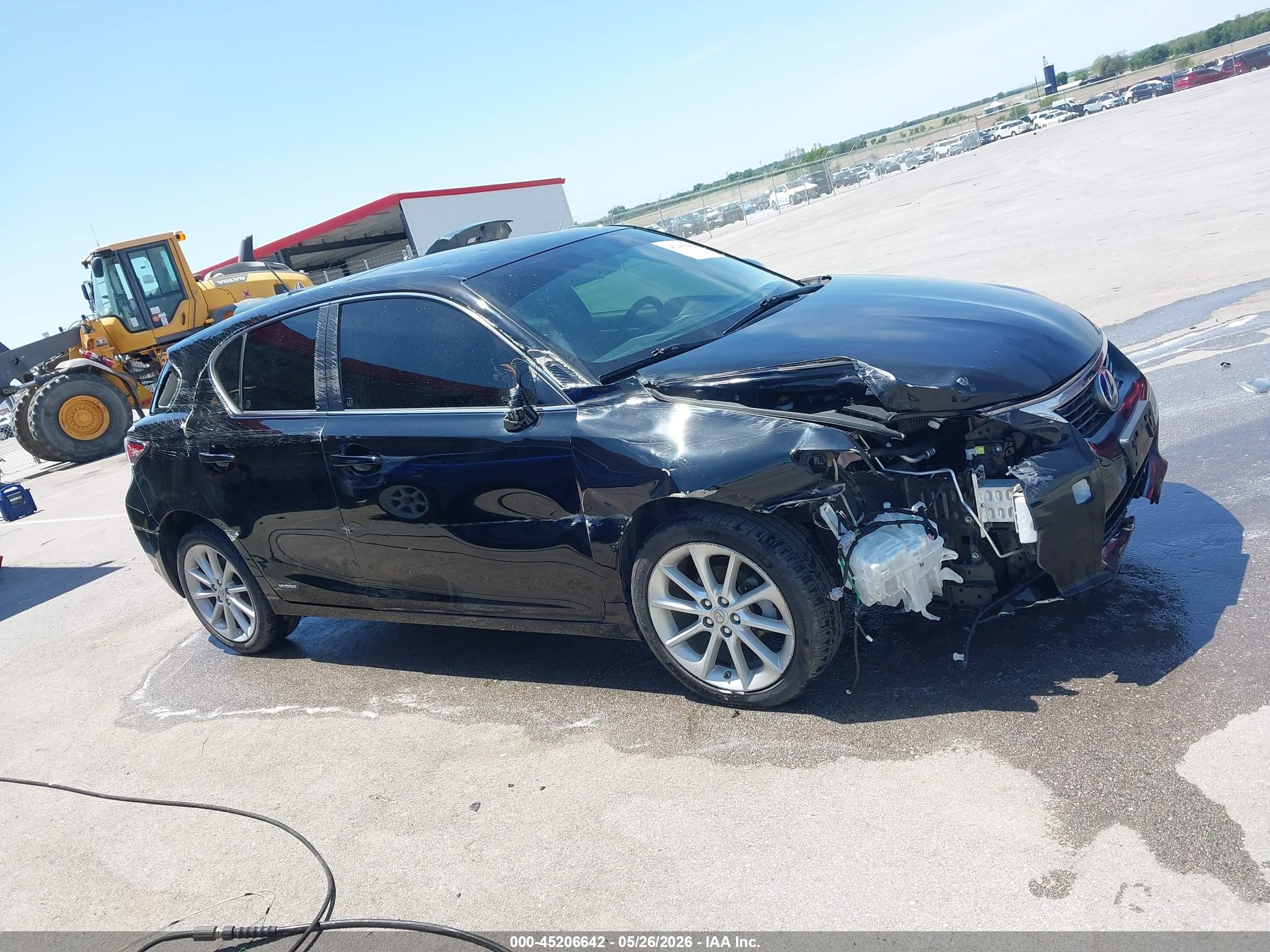 2012 Lexus Ct 200h Premium Black vin: JTHKD5BH1C2072295