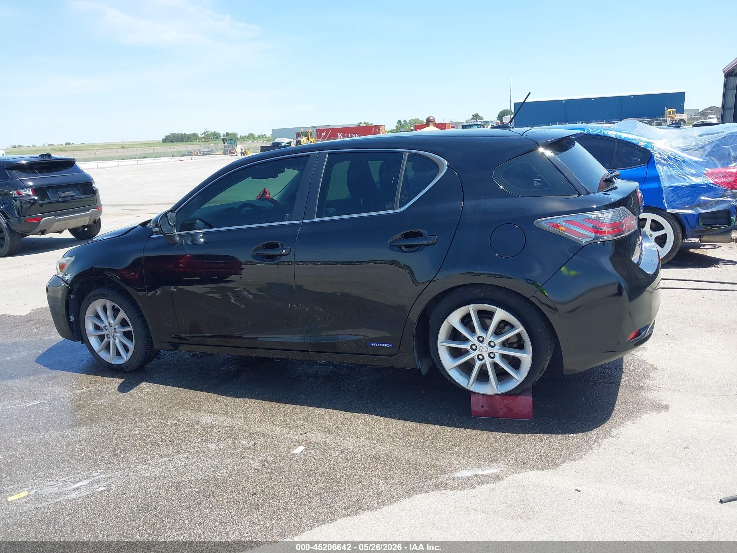 2012 Lexus Ct 200h Premium Black vin: JTHKD5BH1C2072295