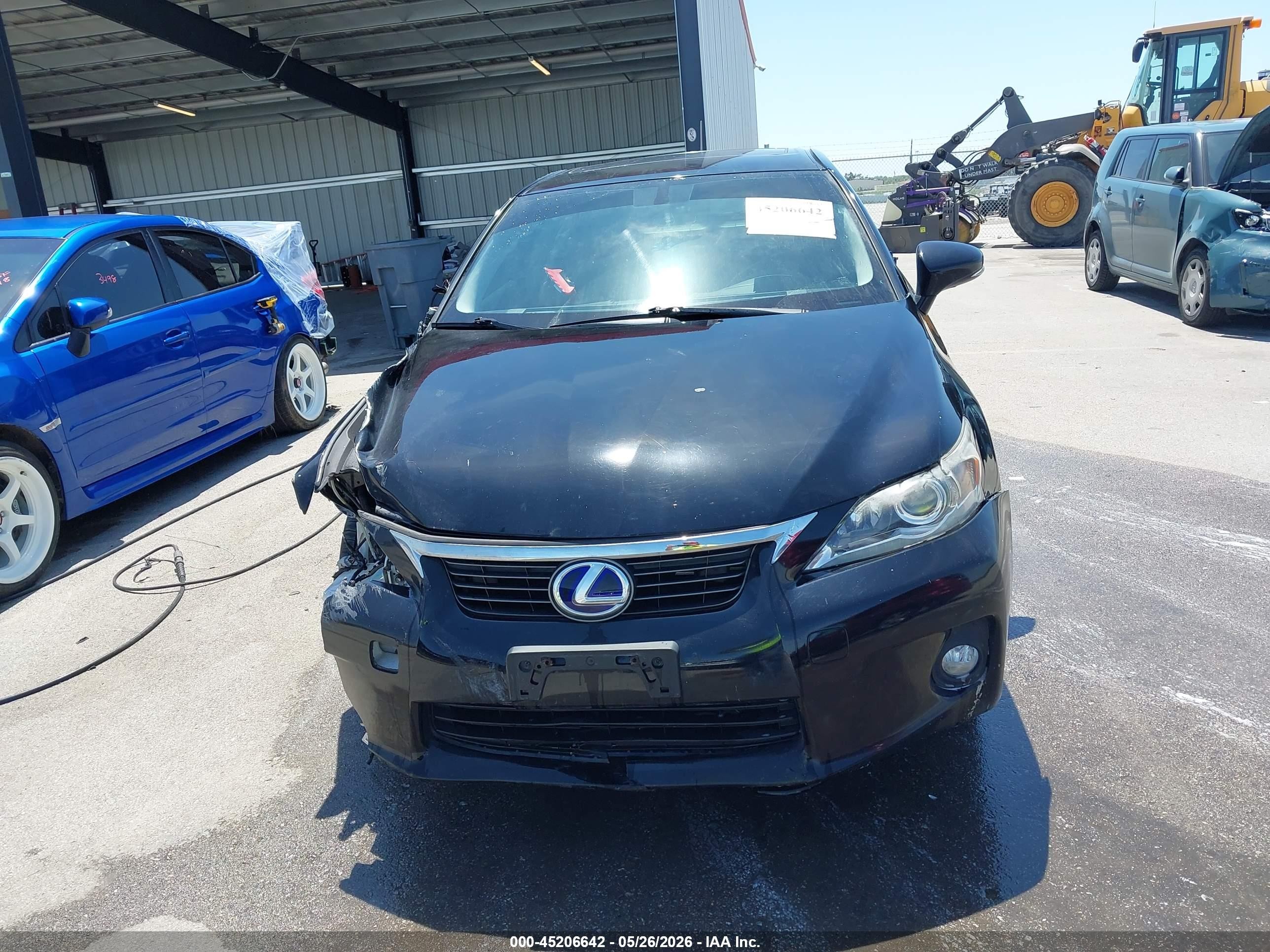 2012 Lexus Ct 200h Premium Black vin: JTHKD5BH1C2072295