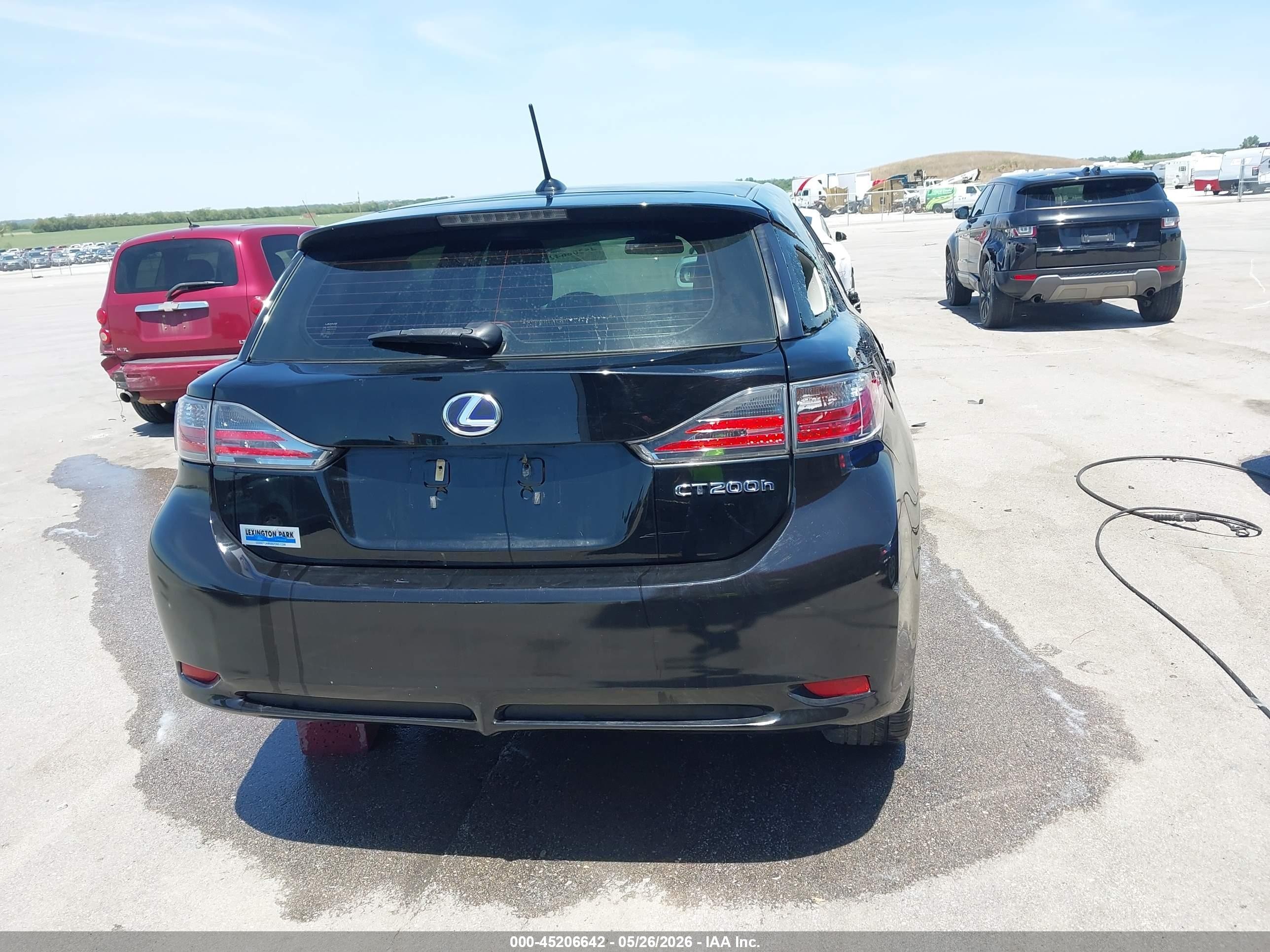 2012 Lexus Ct 200h Premium Black vin: JTHKD5BH1C2072295
