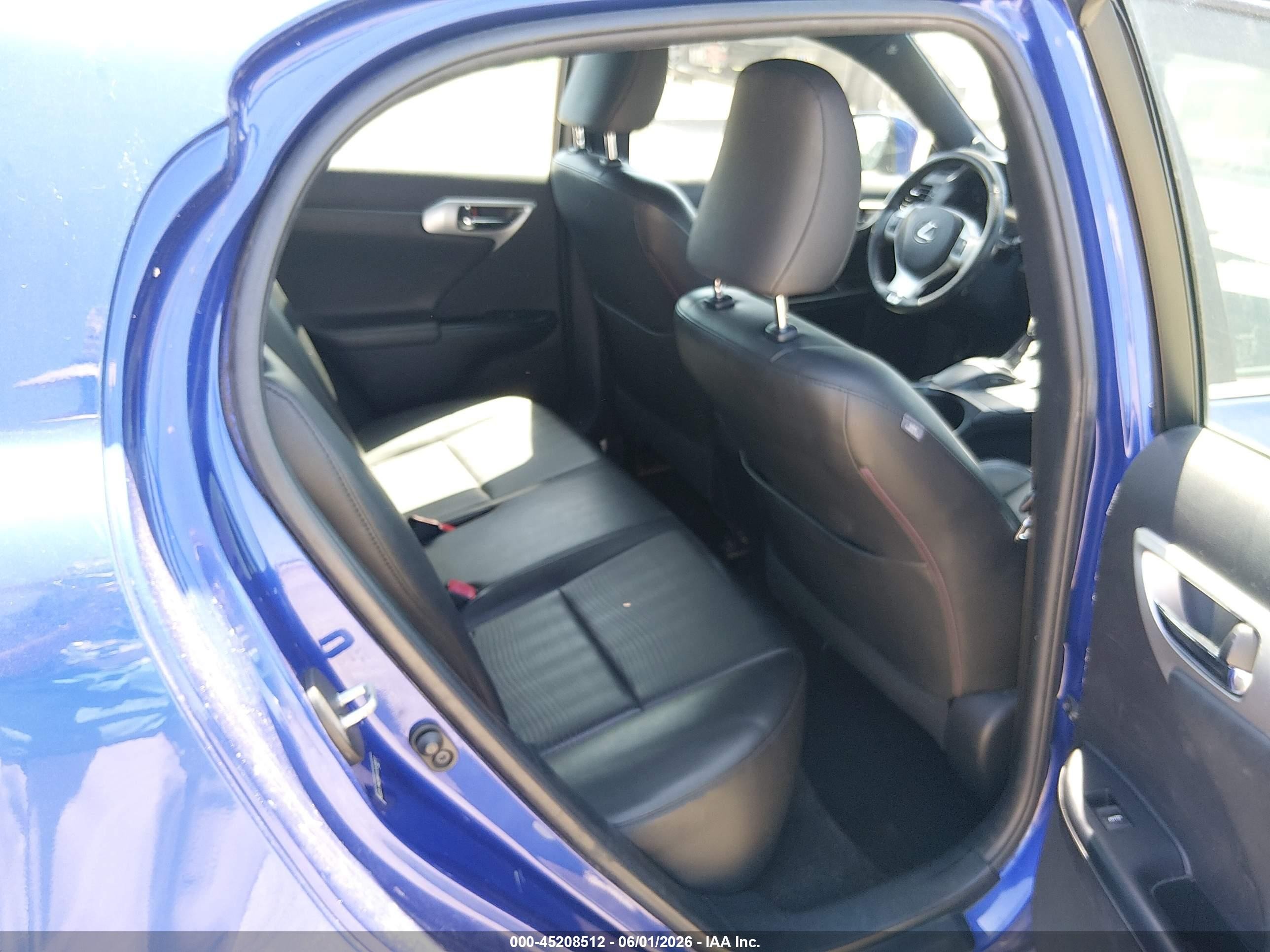 2012 Lexus Ct 200h Premium Blue vin: JTHKD5BH1C2074810