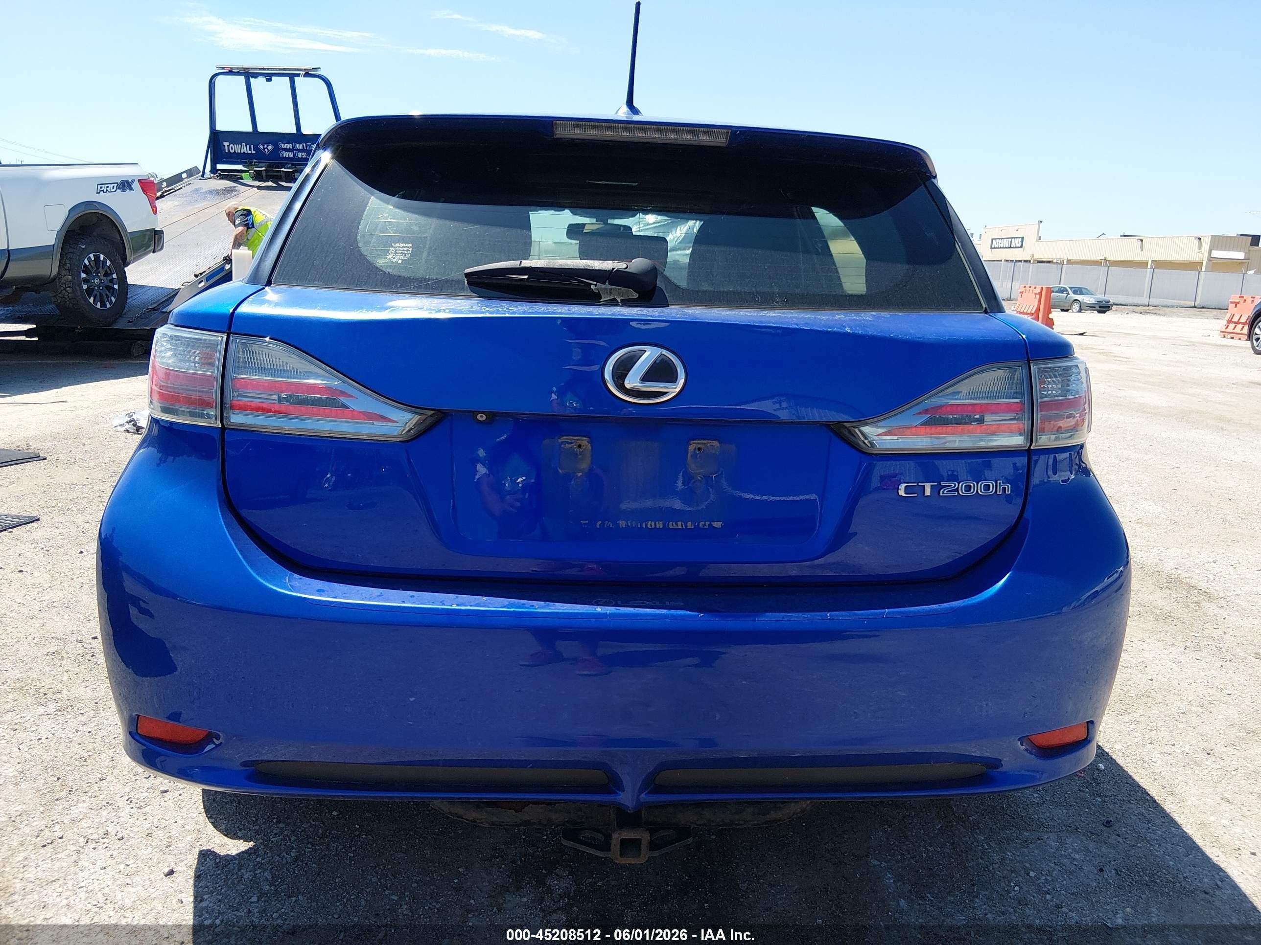 2012 Lexus Ct 200h Premium Blue vin: JTHKD5BH1C2074810