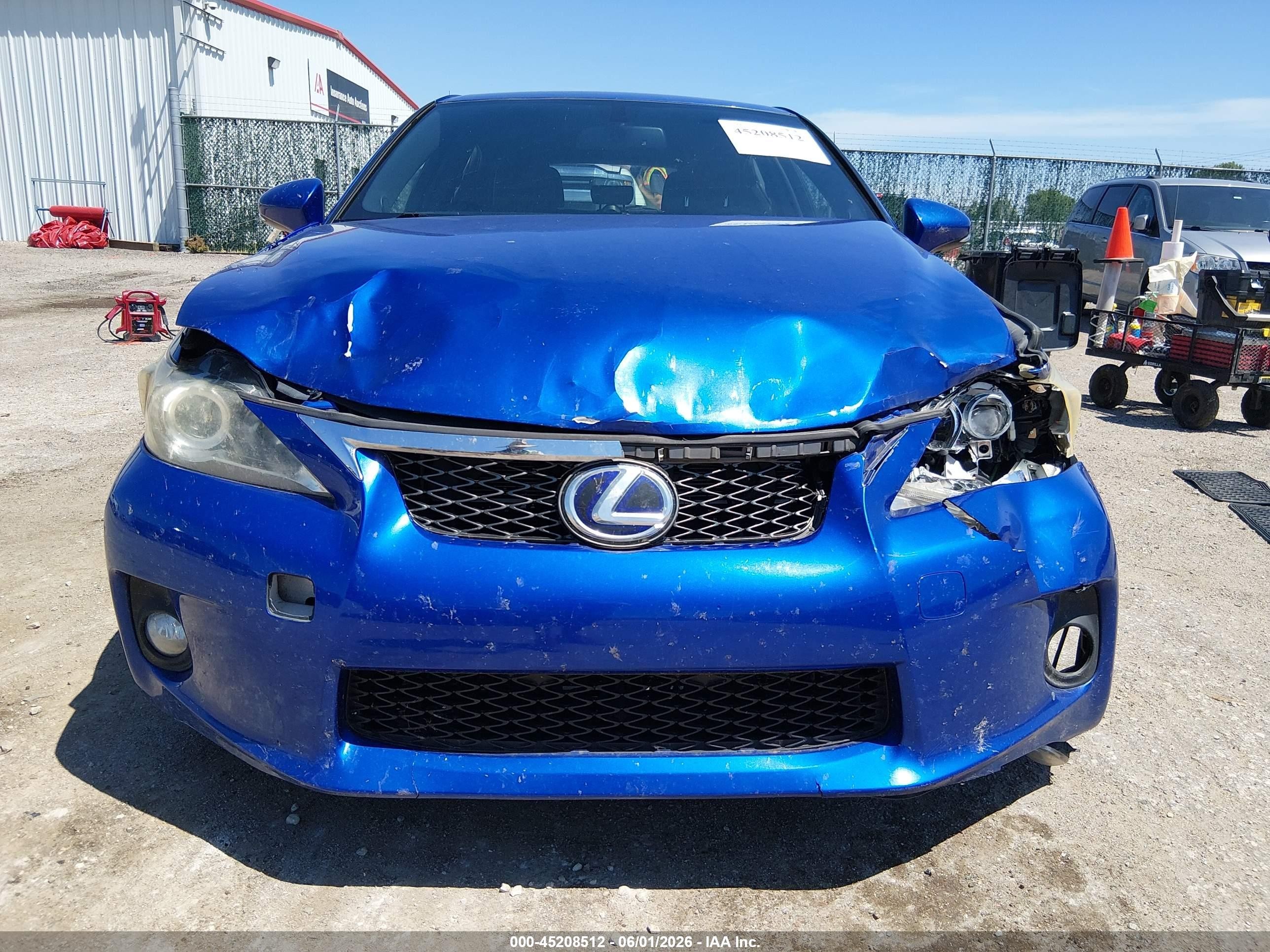 2012 Lexus Ct 200h Premium Blue vin: JTHKD5BH1C2074810