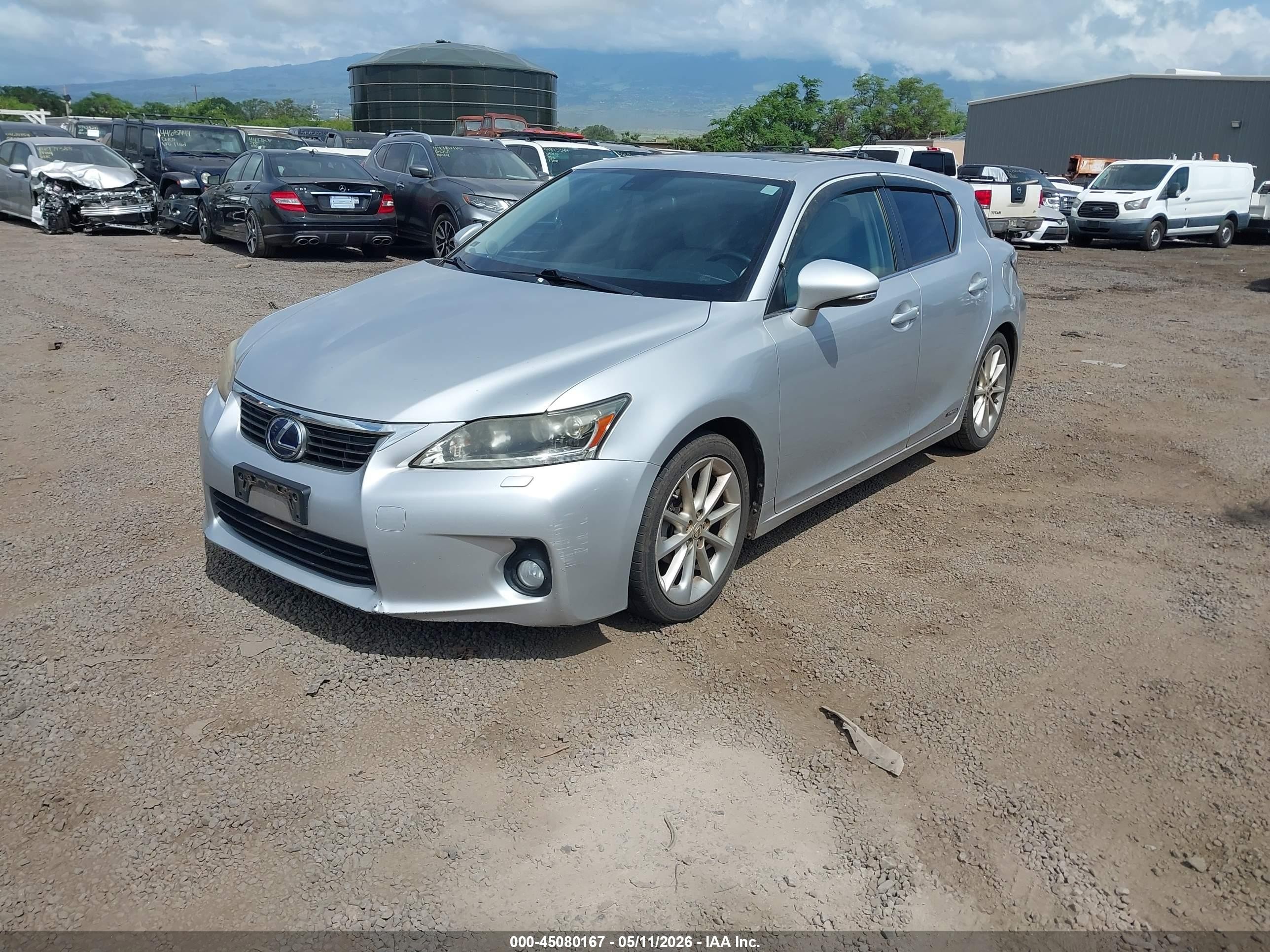 2012 Lexus Ct 200h Premium Silver vin: JTHKD5BH1C2083362