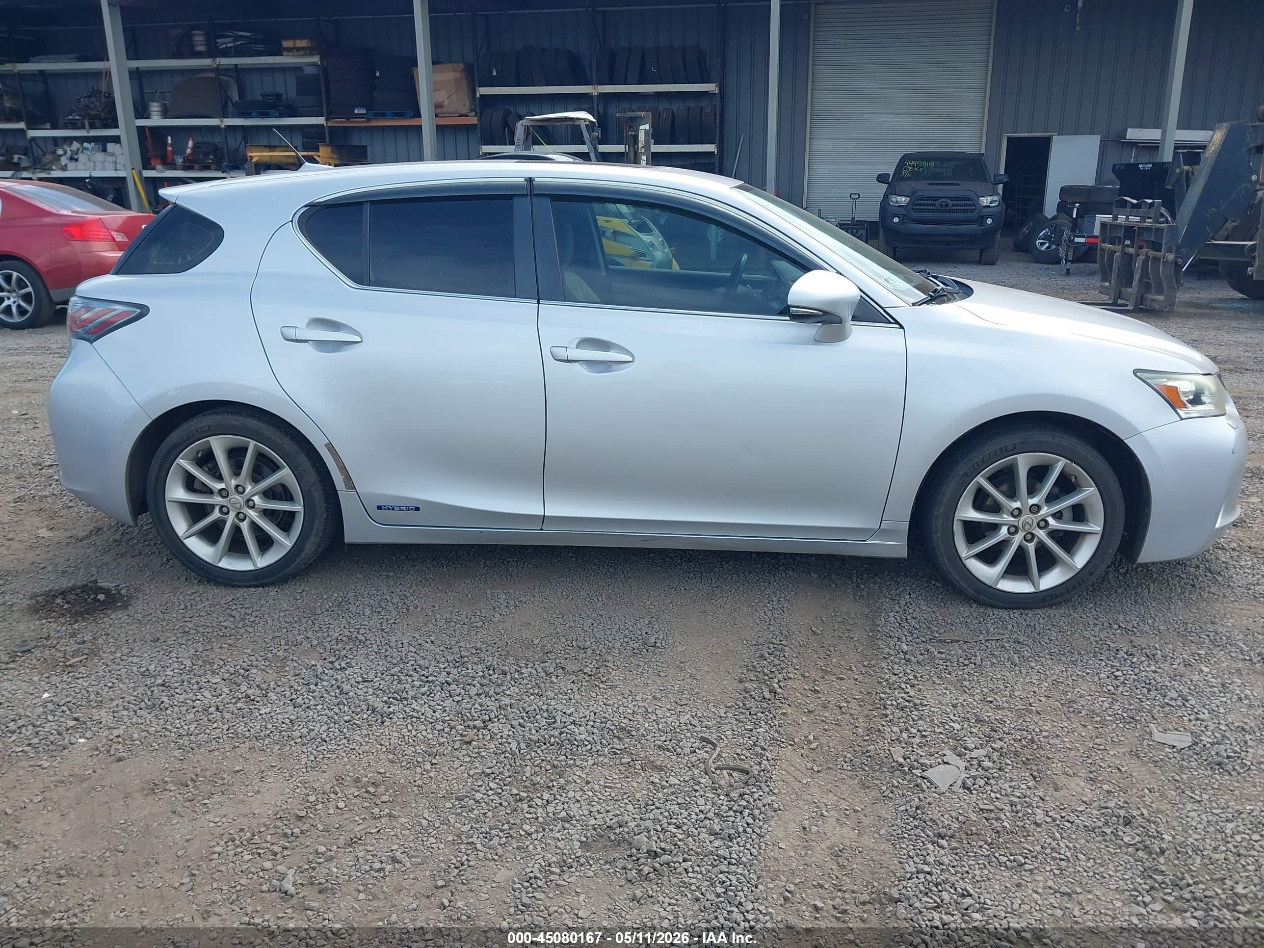 2012 Lexus Ct 200h Premium Silver vin: JTHKD5BH1C2083362