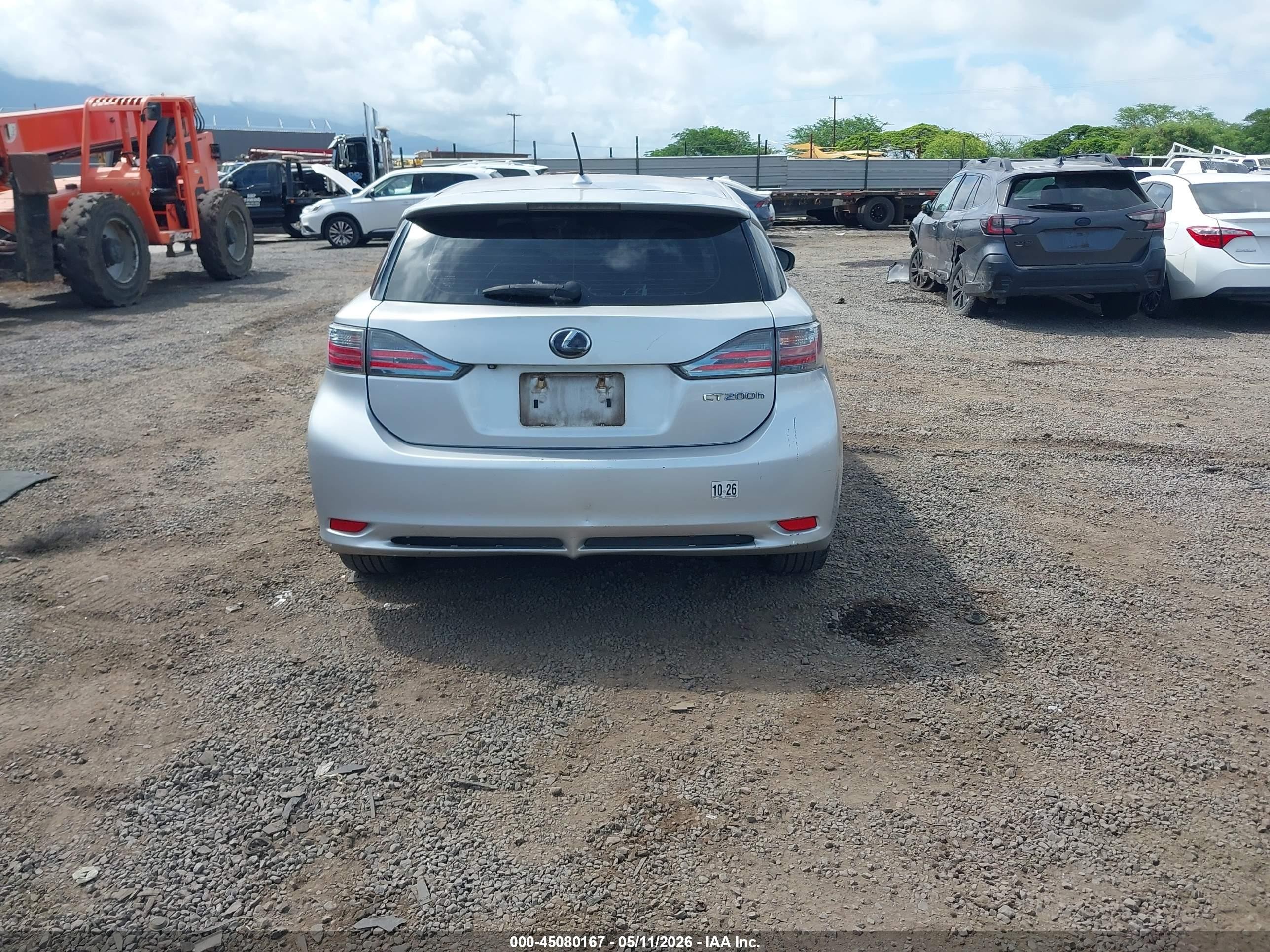2012 Lexus Ct 200h Premium Silver vin: JTHKD5BH1C2083362