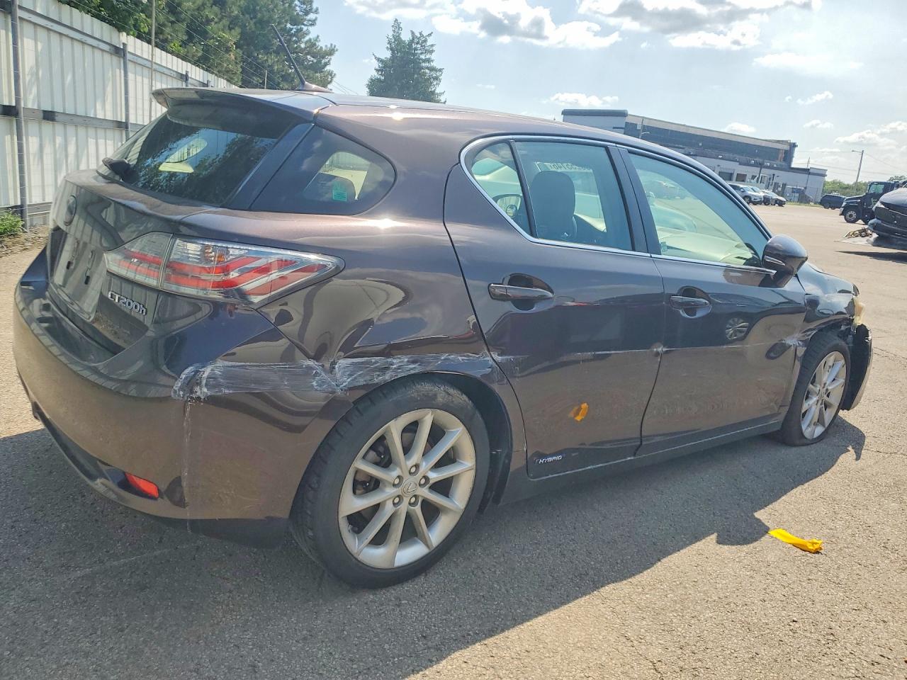 2012 Lexus Ct 200 Brown vin: JTHKD5BH1C2100113