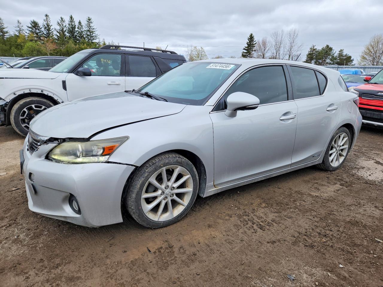 2012 Lexus Ct 200 Silver vin: JTHKD5BH1C2100869