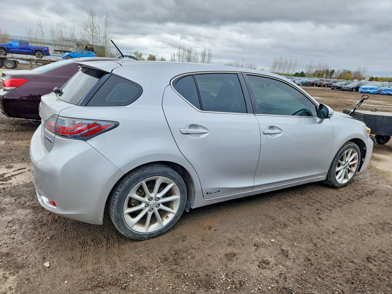 2012 Lexus Ct 200 Silver vin: JTHKD5BH1C2100869