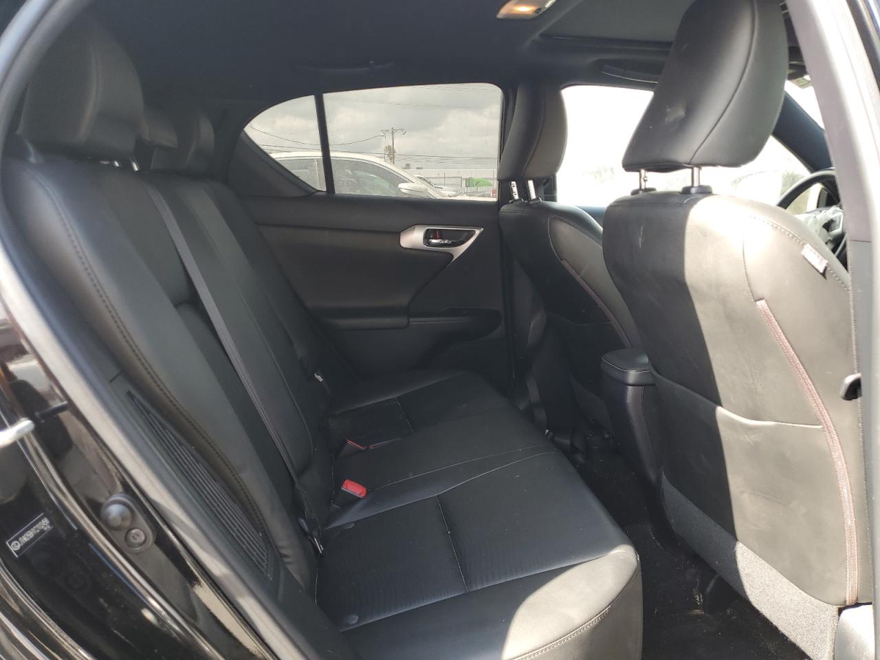 2012 Lexus Ct 200 Black vin: JTHKD5BH1C2102458