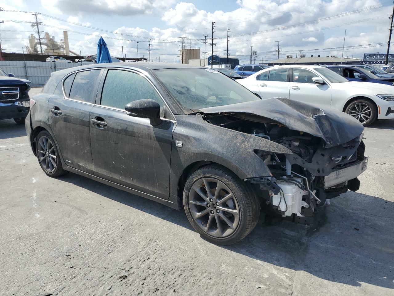 2012 Lexus Ct 200 Black vin: JTHKD5BH1C2102458