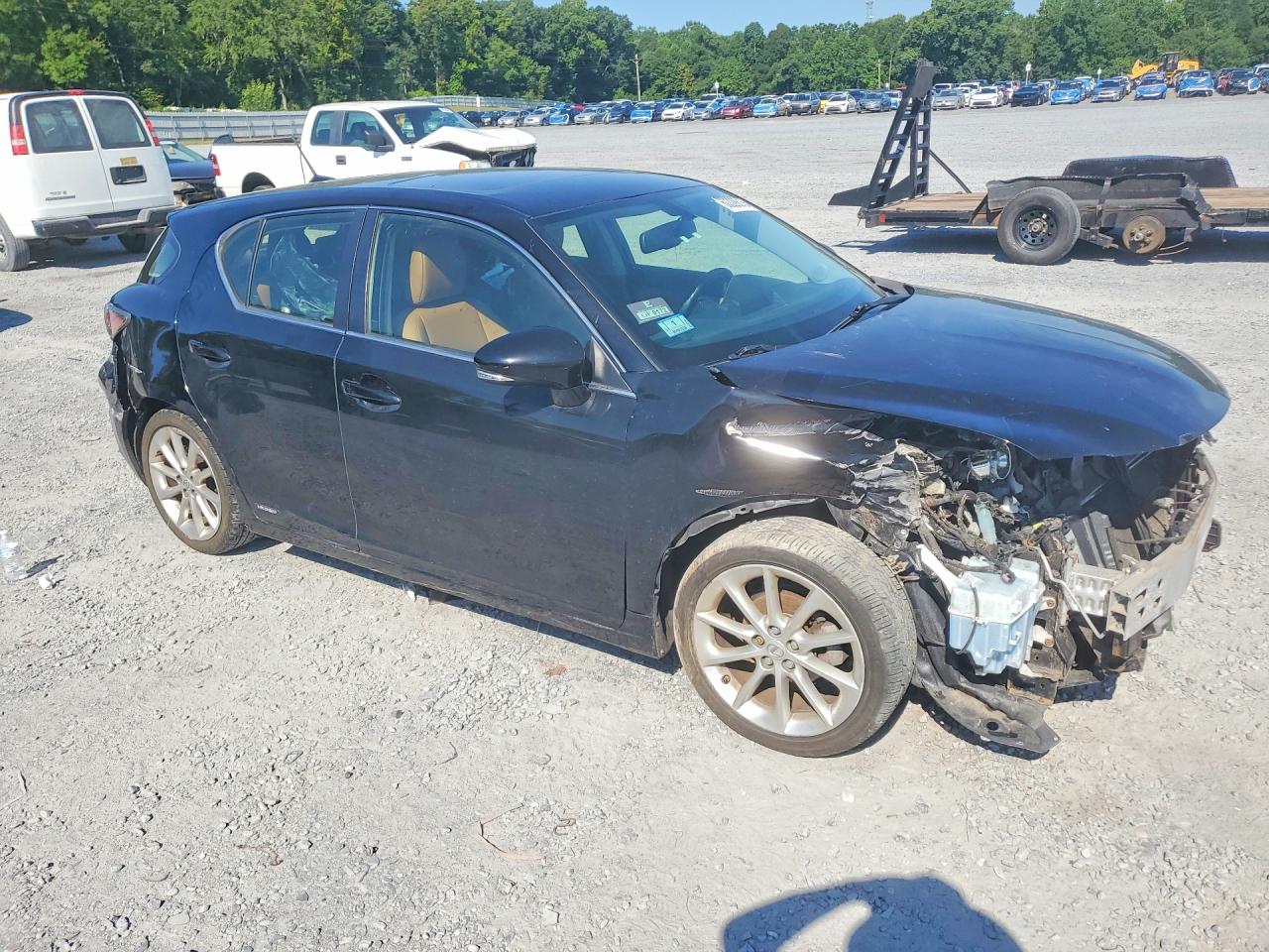 2012 Lexus Ct 200 Black vin: JTHKD5BH1C2121186