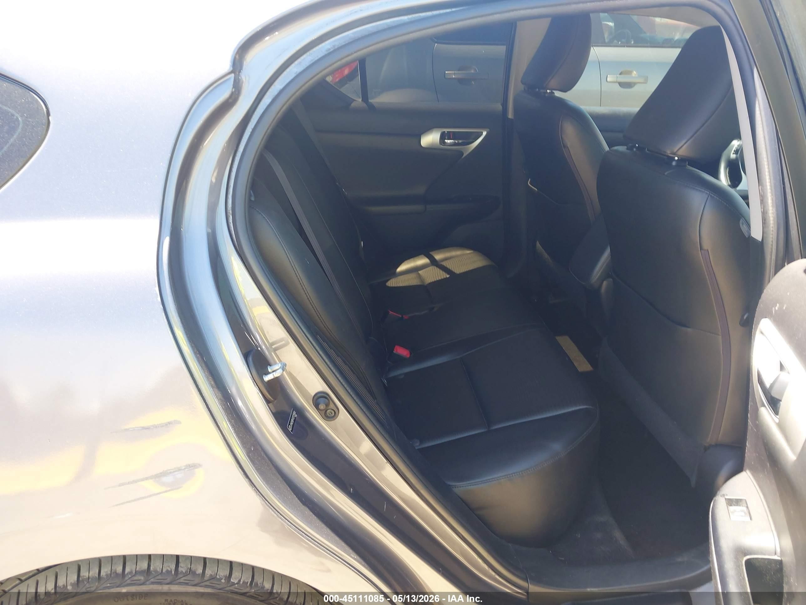 2013 Lexus Ct 200h   Gray vin: JTHKD5BH1D2125904