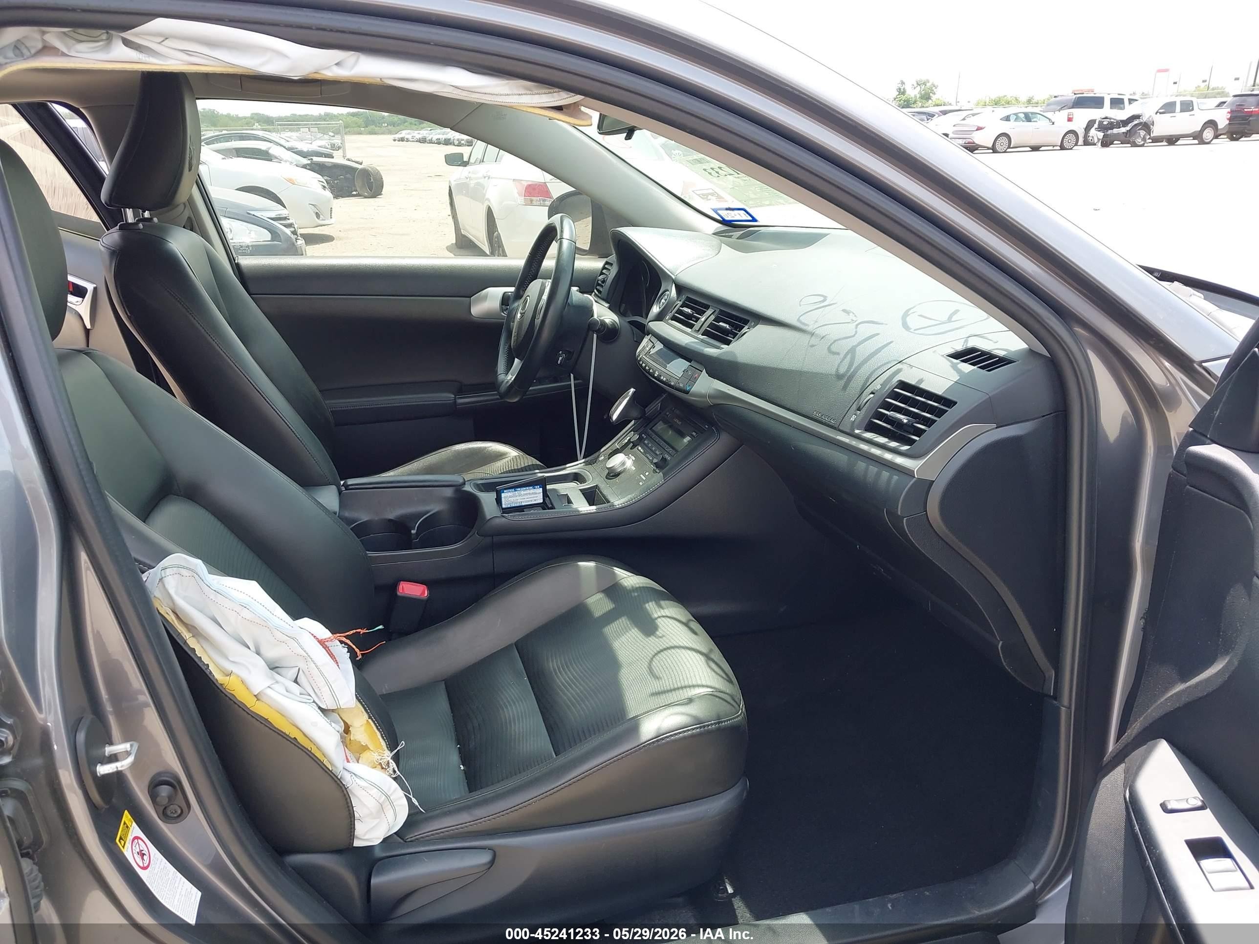 2013 Lexus Ct 200h   Gray vin: JTHKD5BH1D2131508