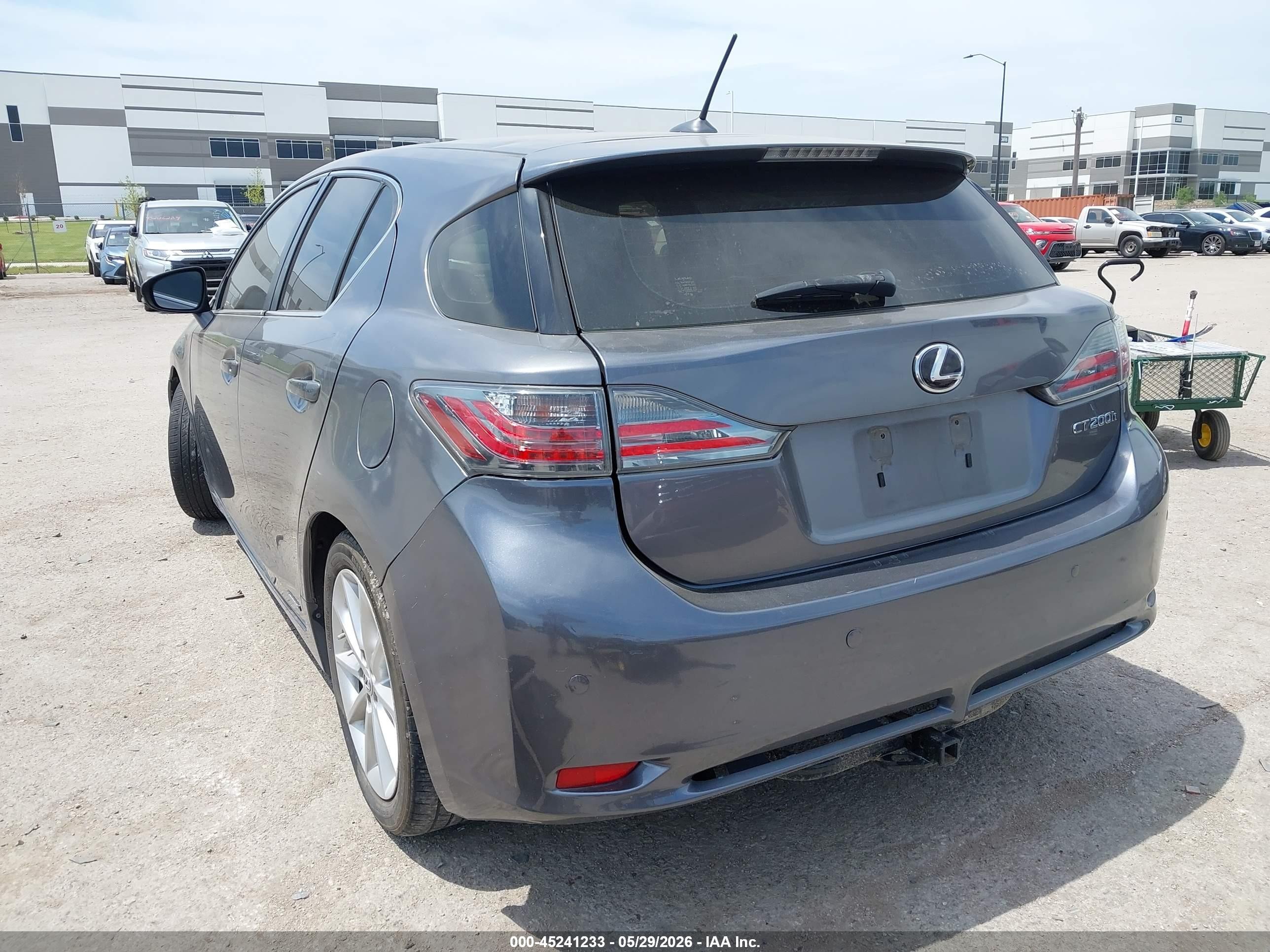 2013 Lexus Ct 200h   Gray vin: JTHKD5BH1D2131508