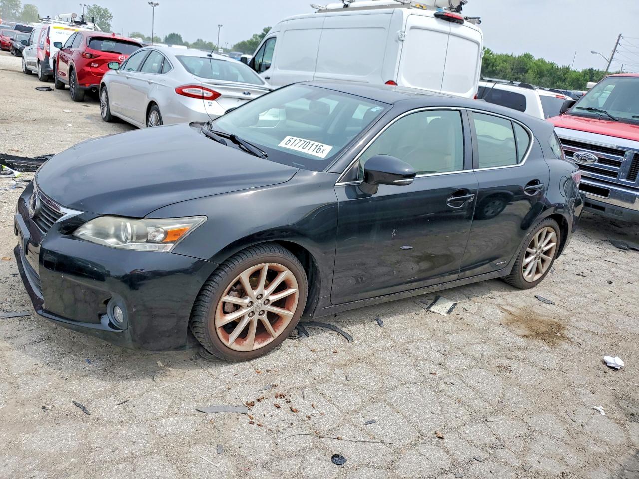 2013 Lexus Ct 200 Black vin: JTHKD5BH1D2133310
