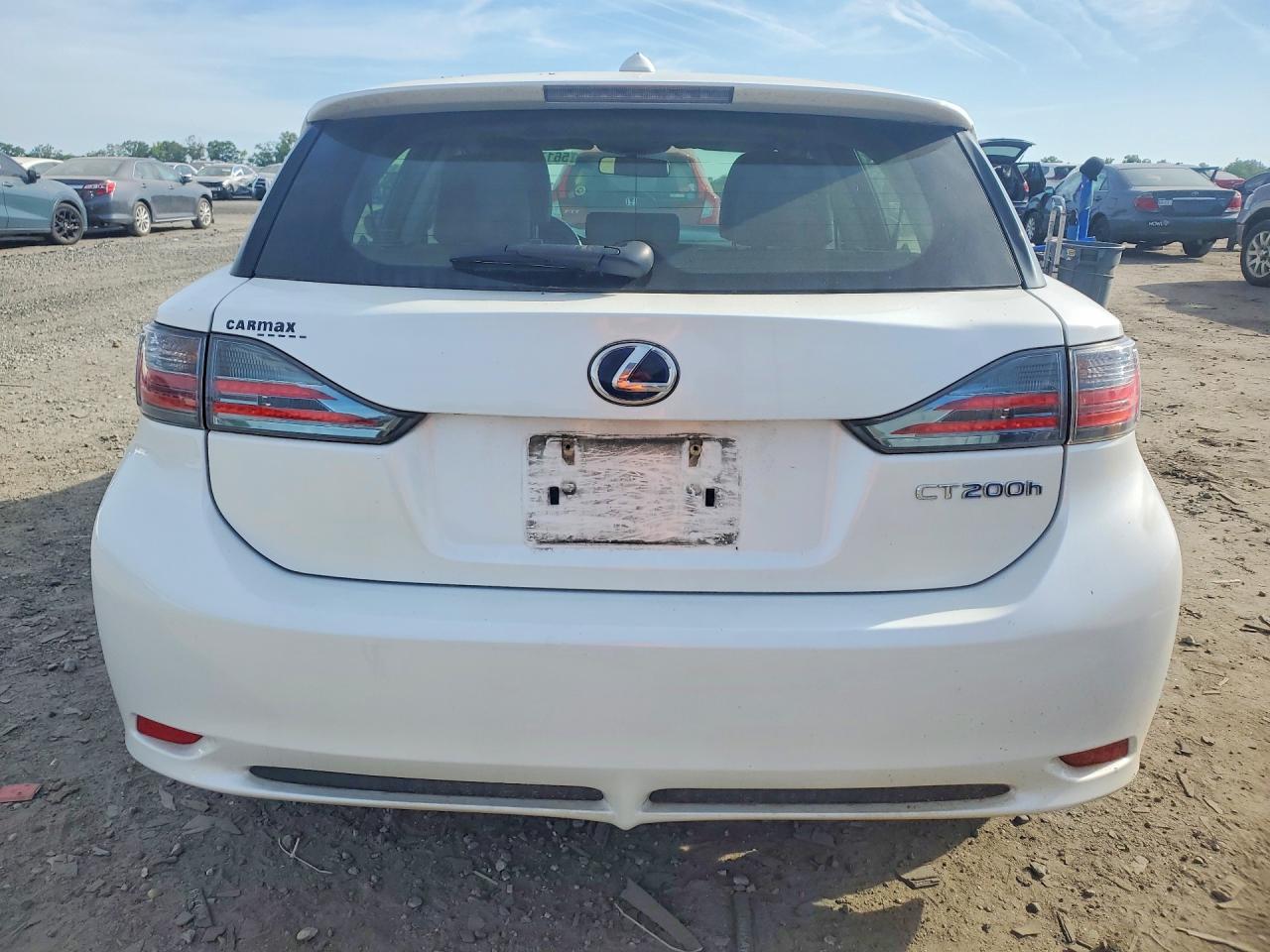 2013 Lexus Ct 200 White vin: JTHKD5BH1D2148647