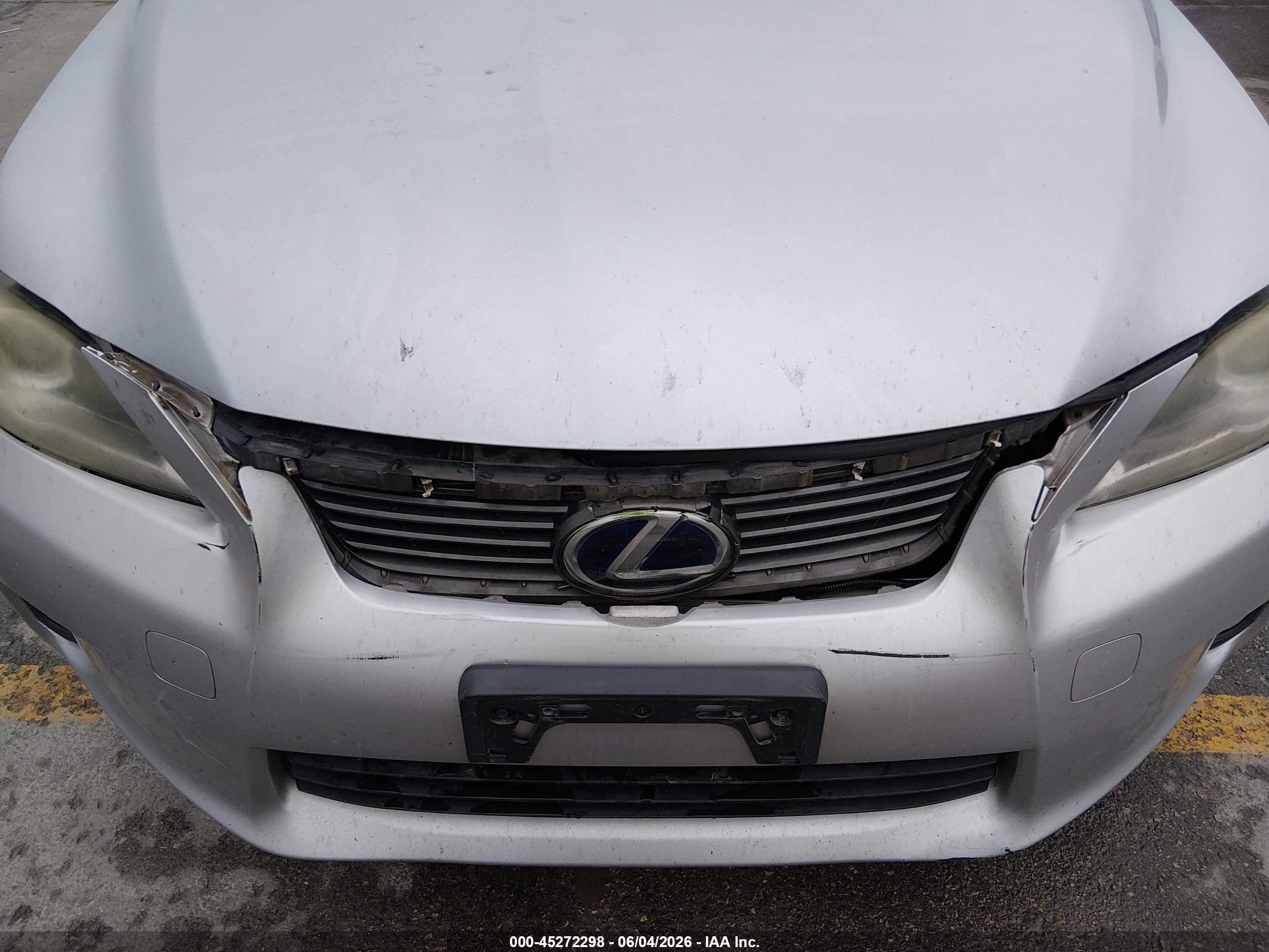 2013 Lexus Ct 200h   Silver vin: JTHKD5BH1D2151015