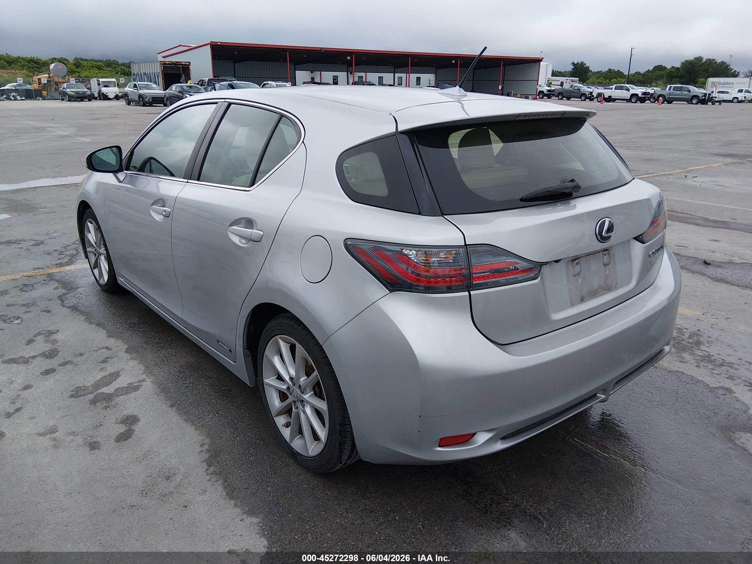 2013 Lexus Ct 200h   Silver vin: JTHKD5BH1D2151015