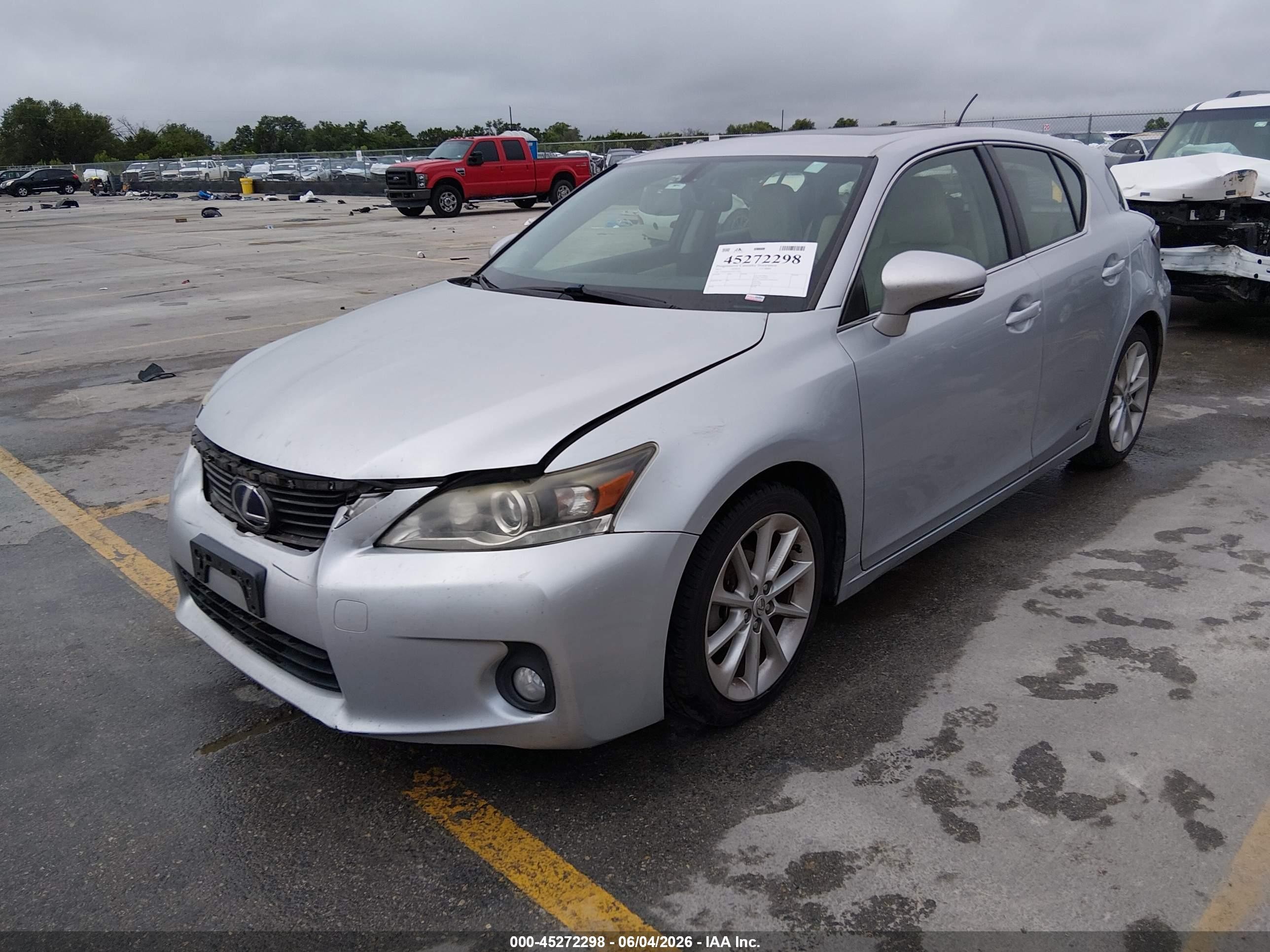 2013 Lexus Ct 200h   Silver vin: JTHKD5BH1D2151015