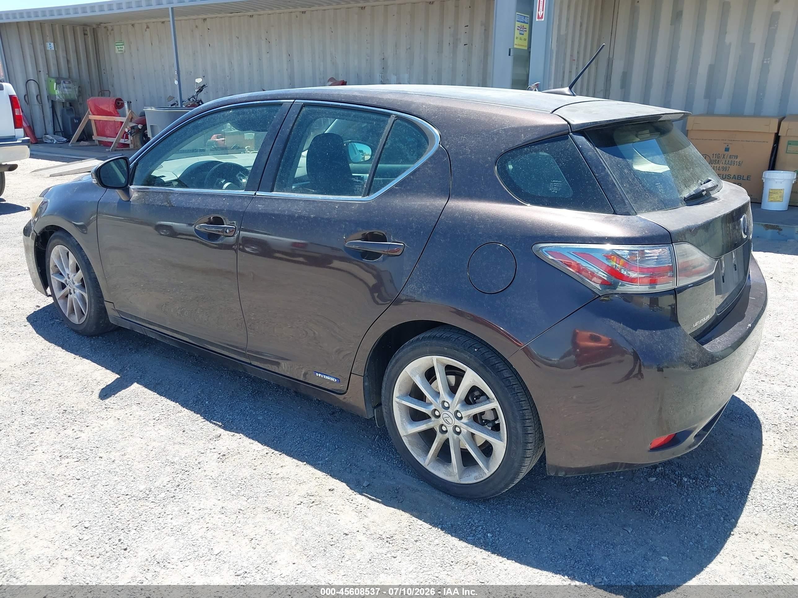2013 Lexus Ct 200h   Brown vin: JTHKD5BH1D2159051
