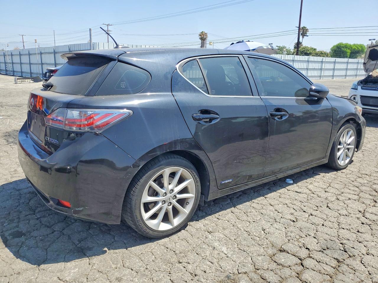 2013 Lexus Ct 200 Black vin: JTHKD5BH1D2168073