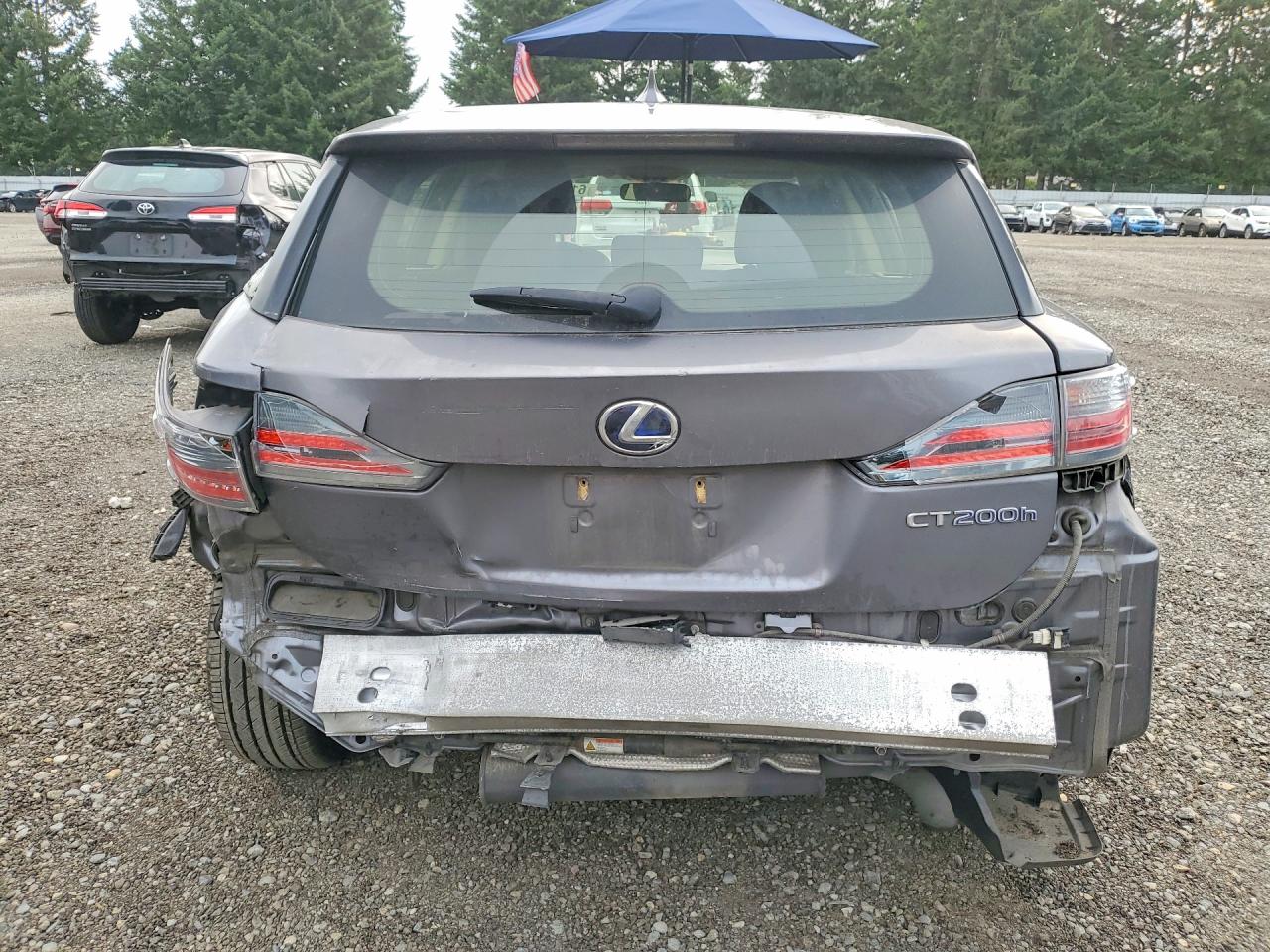 2014 Lexus Ct 200 Gray vin: JTHKD5BH1E2187000