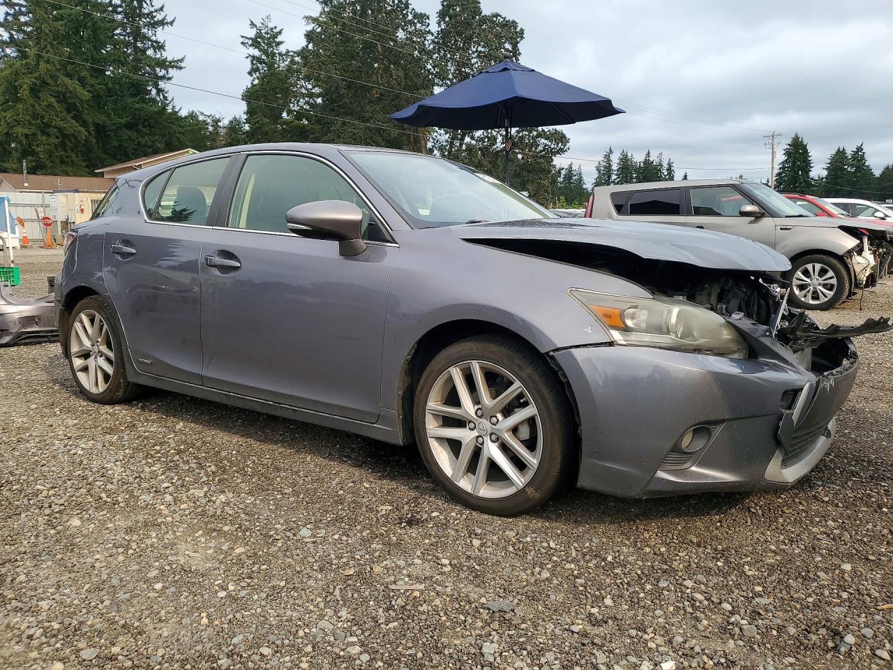 2014 Lexus Ct 200 Gray vin: JTHKD5BH1E2187000