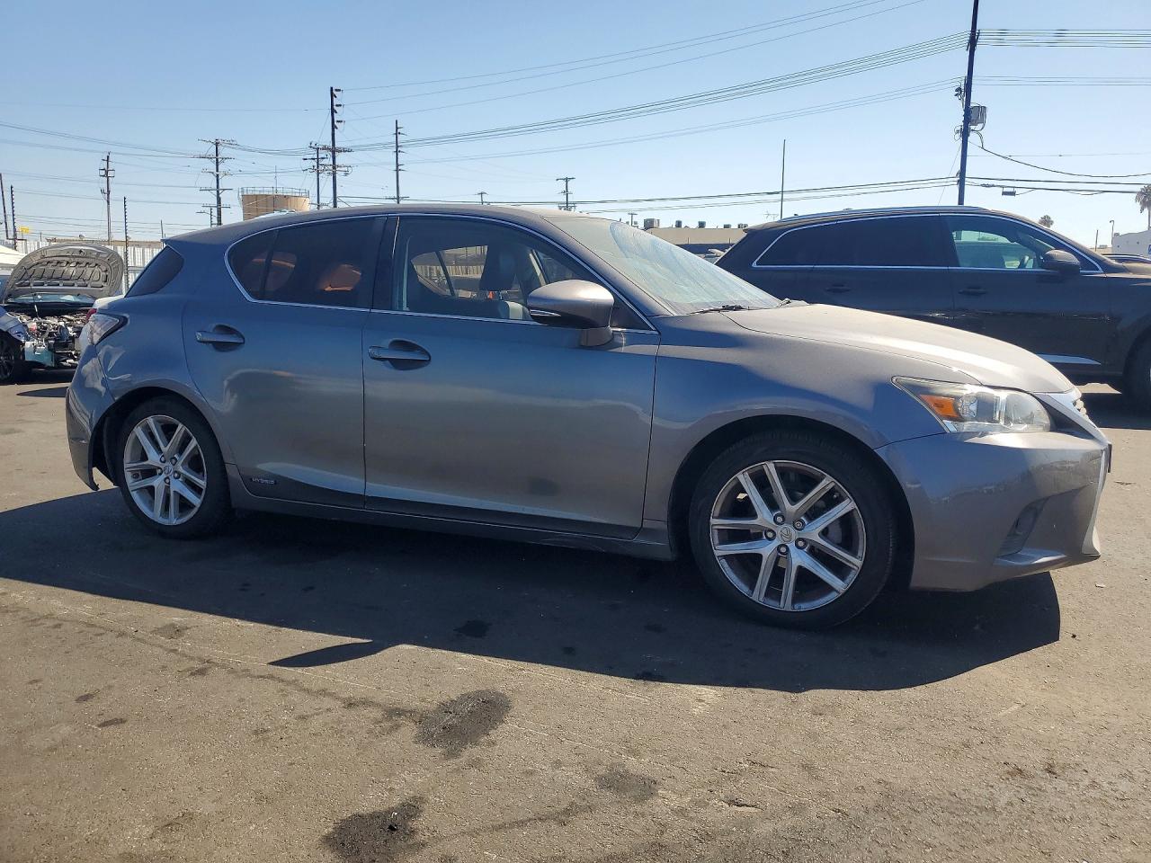 2014 Lexus Ct 200 Gray vin: JTHKD5BH1E2203549