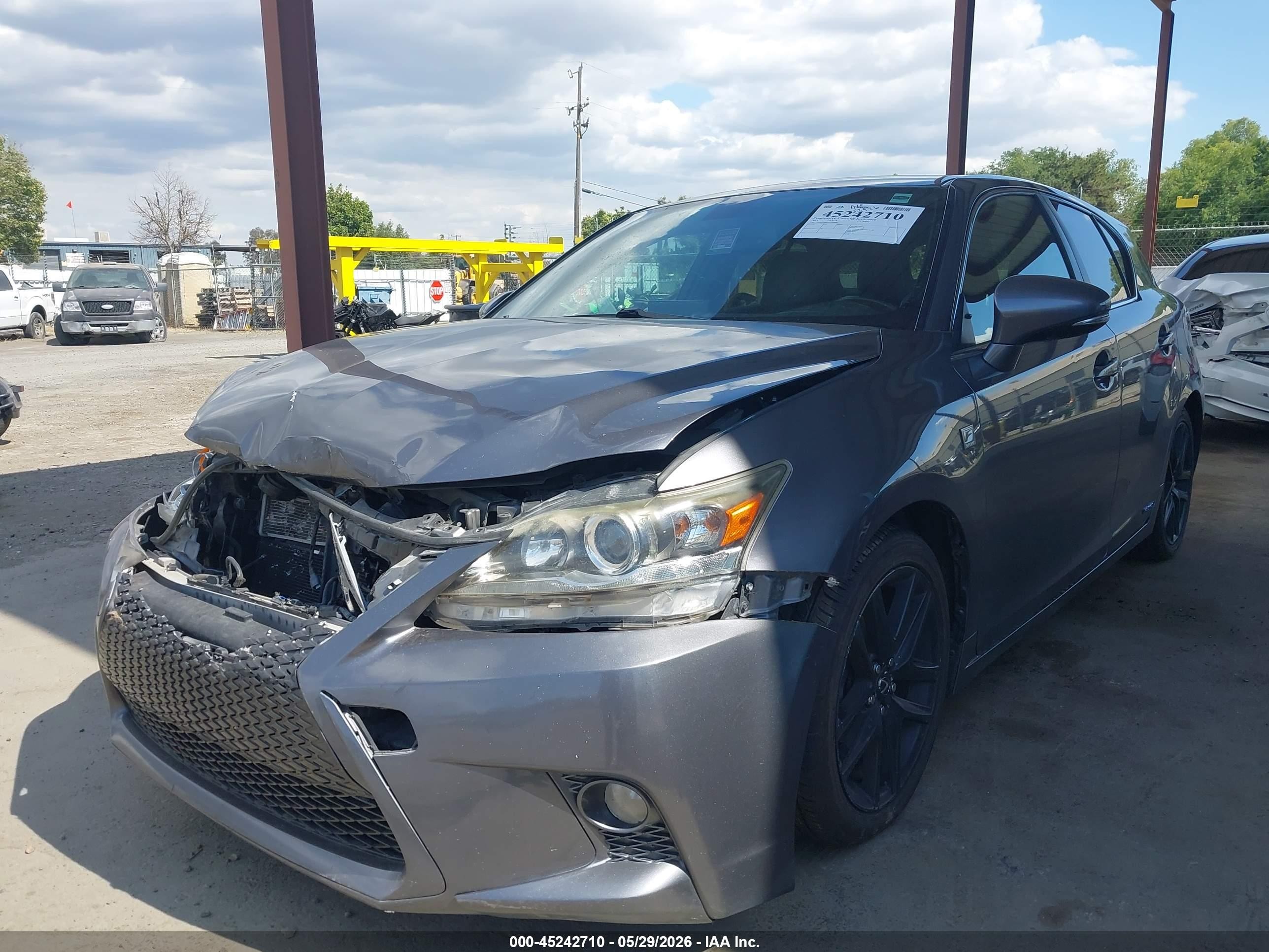 2015 Lexus Ct 200h   Gray vin: JTHKD5BH1F2212009