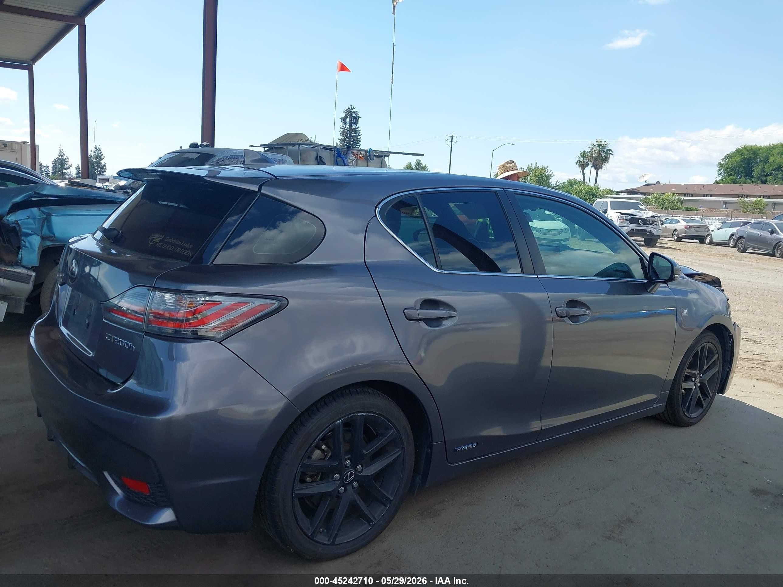 2015 Lexus Ct 200h   Gray vin: JTHKD5BH1F2212009