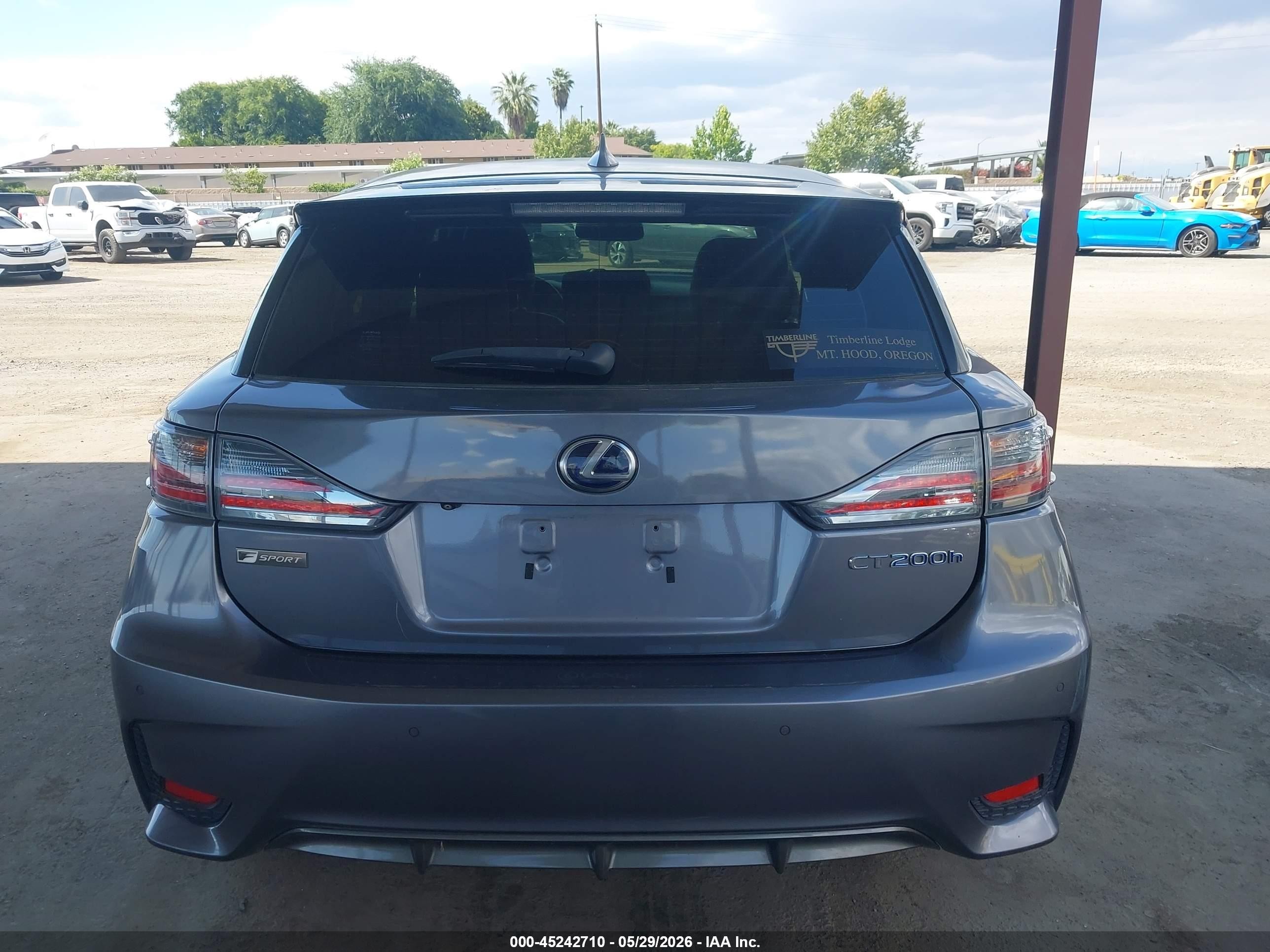 2015 Lexus Ct 200h   Gray vin: JTHKD5BH1F2212009