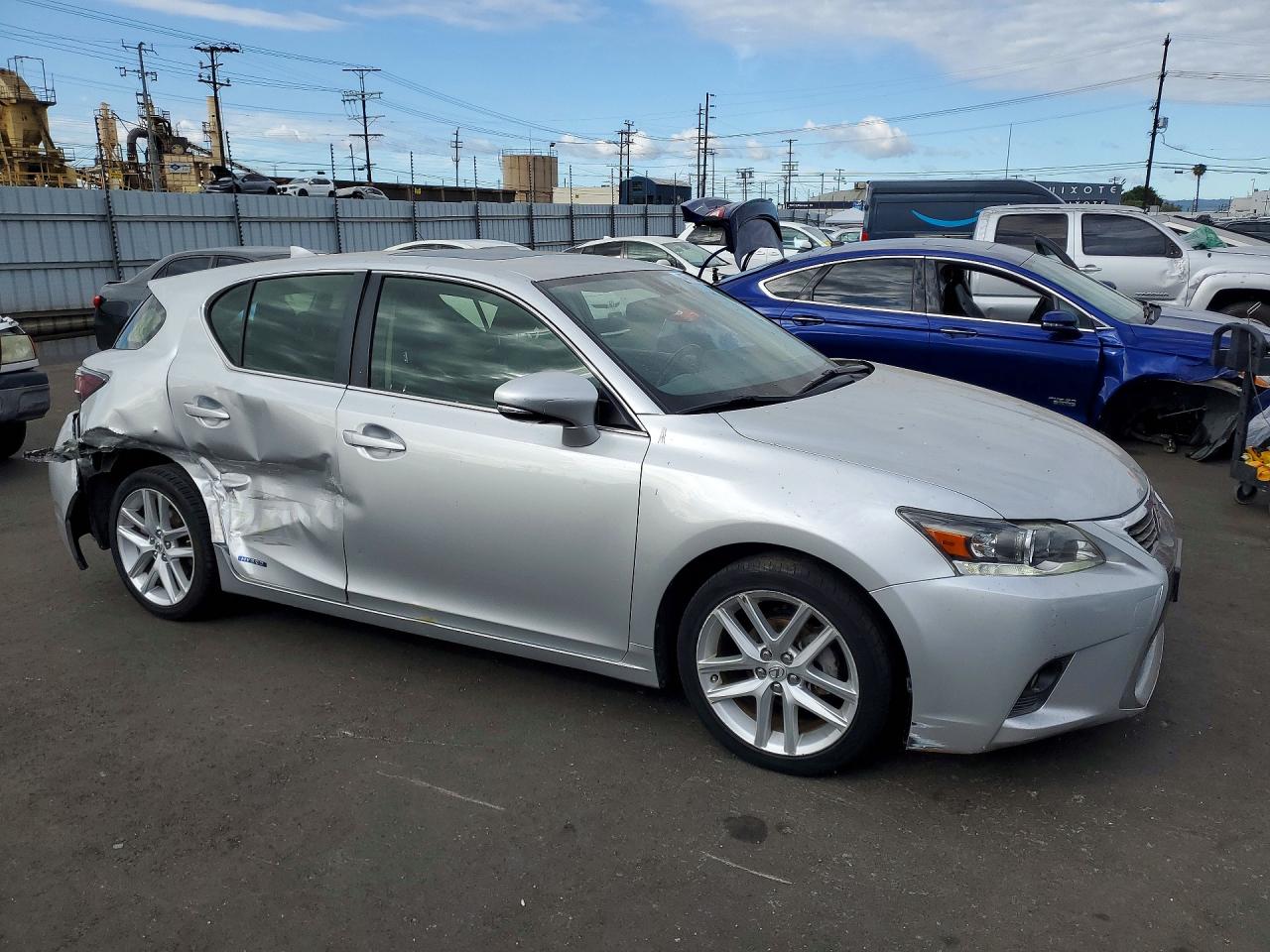 2015 Lexus Ct 200 Silver vin: JTHKD5BH1F2215895