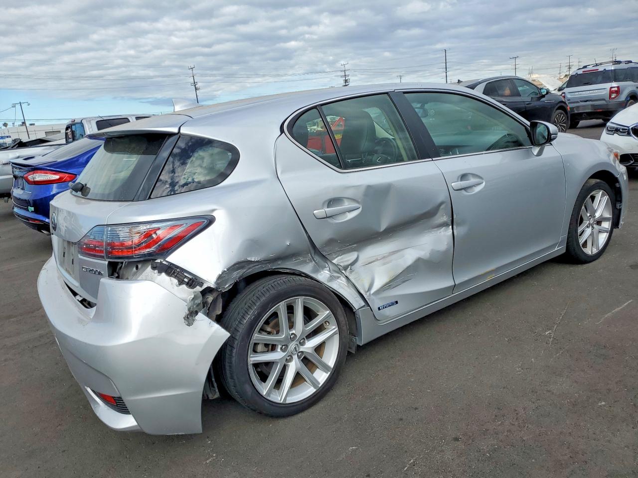 2015 Lexus Ct 200 Silver vin: JTHKD5BH1F2215895