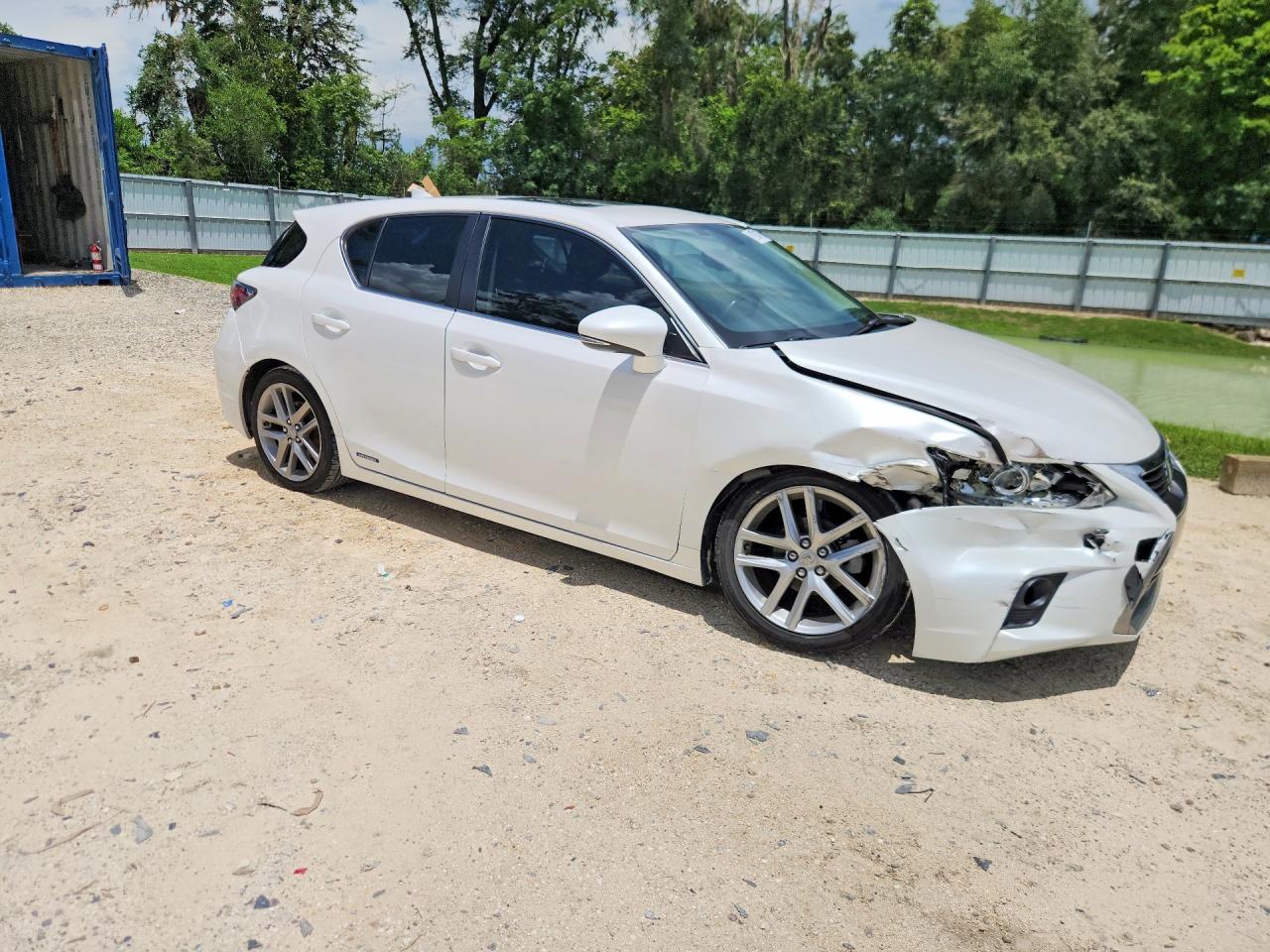 2015 Lexus Ct 200 White vin: JTHKD5BH1F2219736