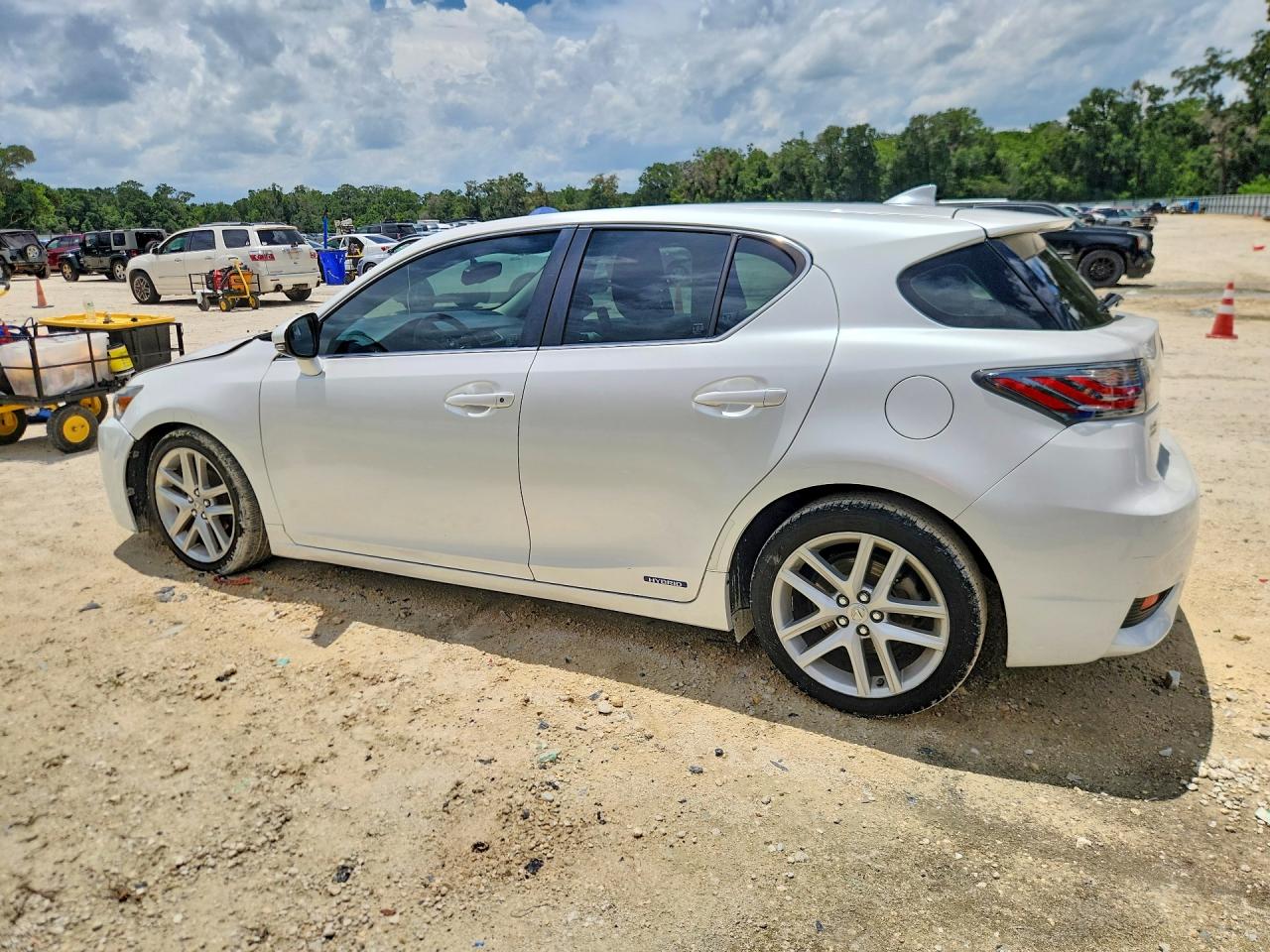 2015 Lexus Ct 200 White vin: JTHKD5BH1F2219736
