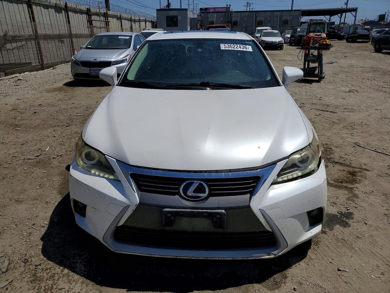 2015 Lexus Ct 200 White vin: JTHKD5BH1F2227335