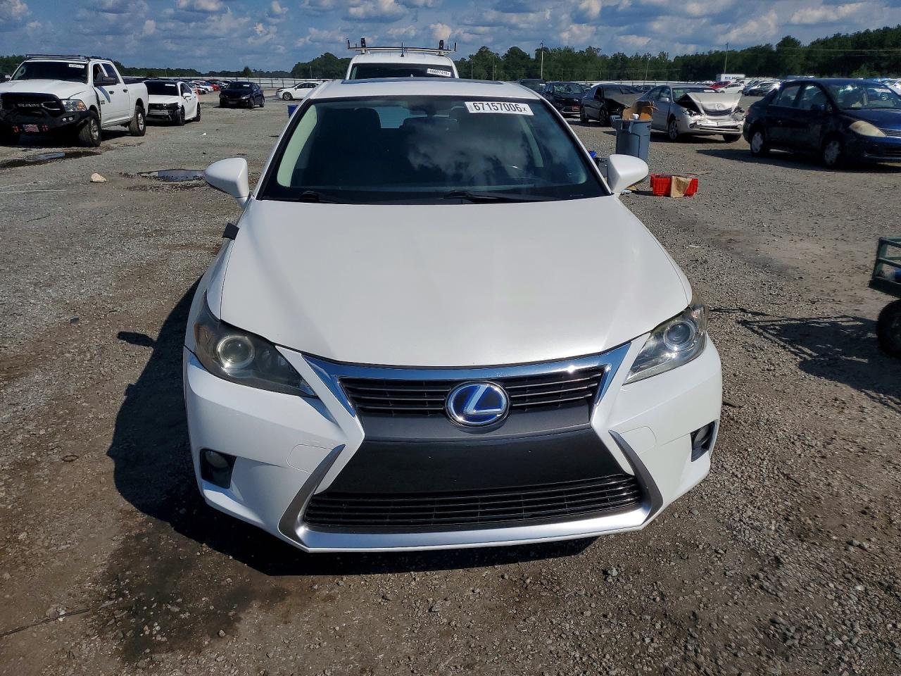 2015 Lexus Ct 200 White vin: JTHKD5BH1F2237122